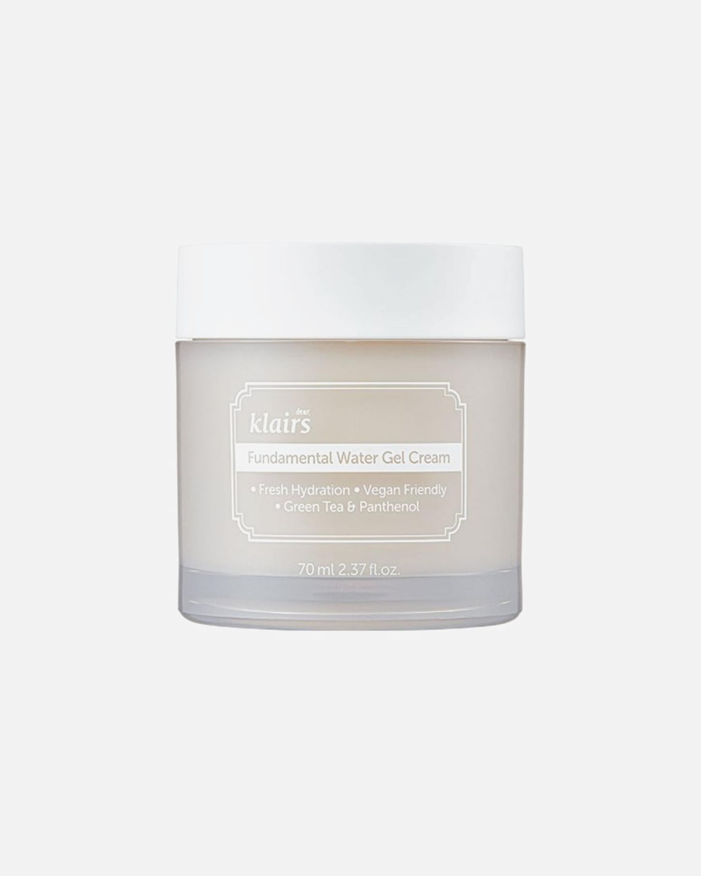 Crema facial para Unisex Dear Klairs Klairs Fundamental Crema de agua en gel 70 ml