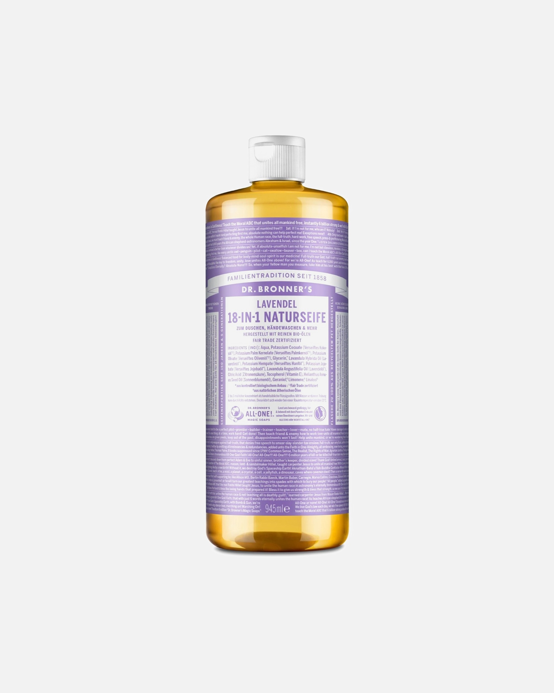 Gel de ducha para Unisex Dr. Bronner's Lavender 18-in-1 Natural 945 ml
