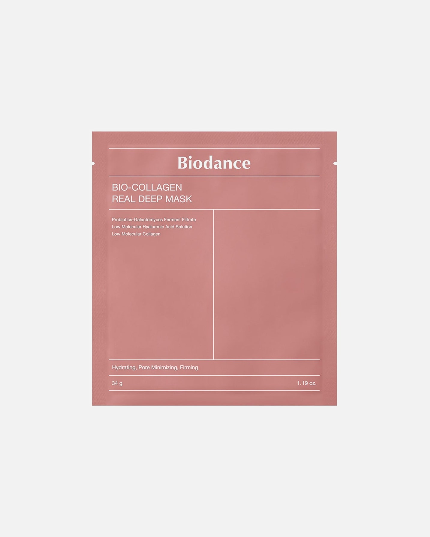 Mascarilla de tela para Unisex Biodance Default Brand Line Bio Collagen-Real Deep 1 Unidad