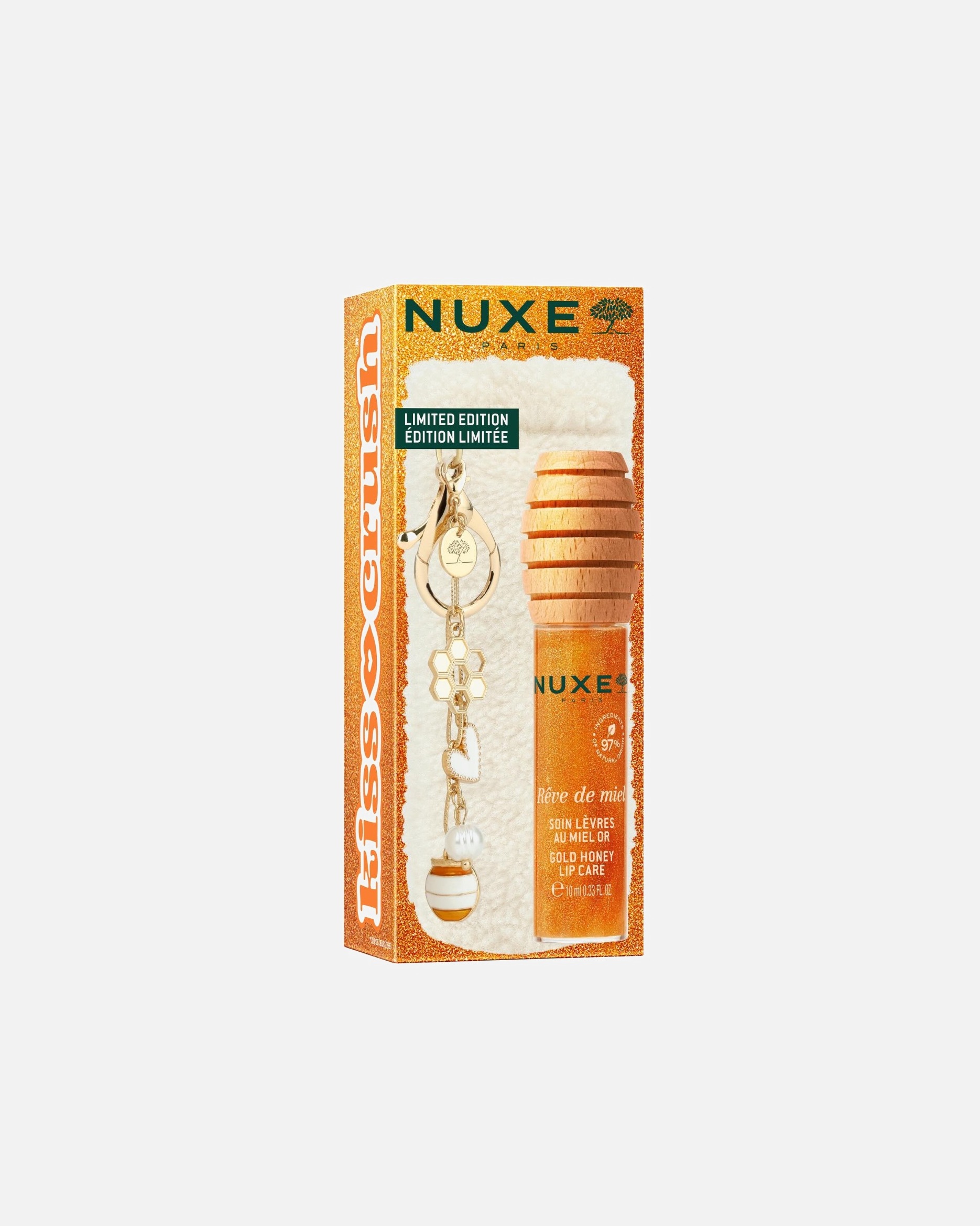 Aceite labial para Unisex NUXE Reve De Miel® Gold Honey Lip Care + Case 10 ml