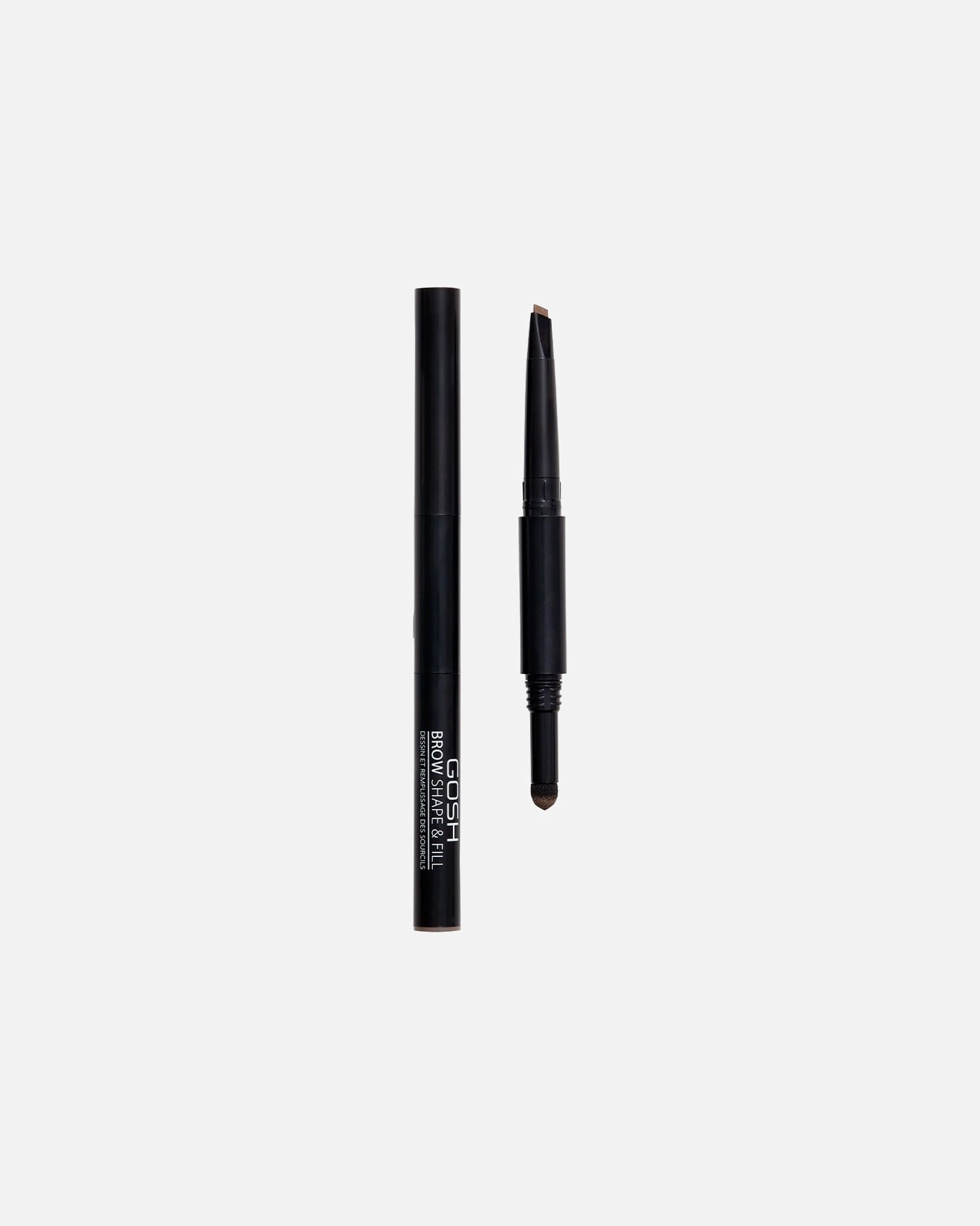 Lápiz de cejas para Unisex Gosh Copenhagen Brow Shape & Fill 02 - GREYBROWN