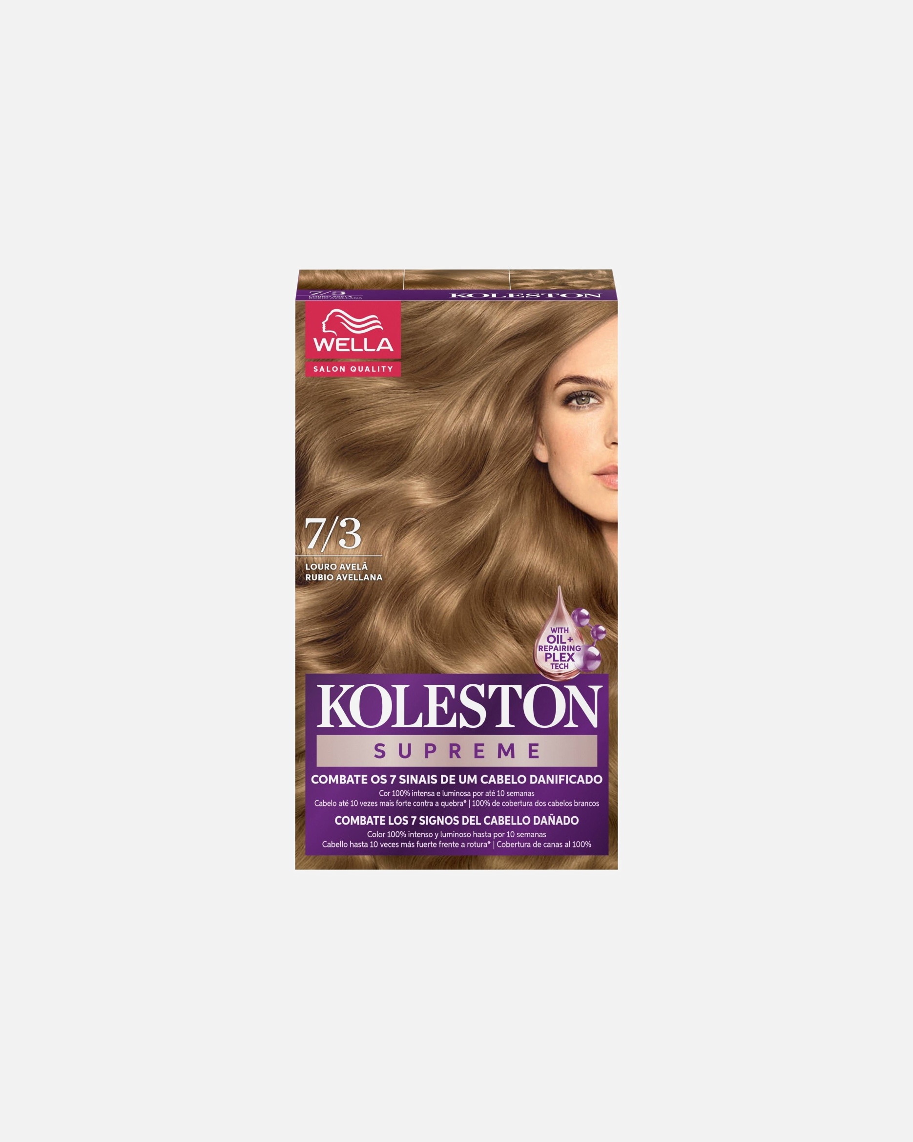 Tinte Capilar para Unisex Wella Professionals Koleston Kit Supreme-Rubio Avellana 1 Pieza