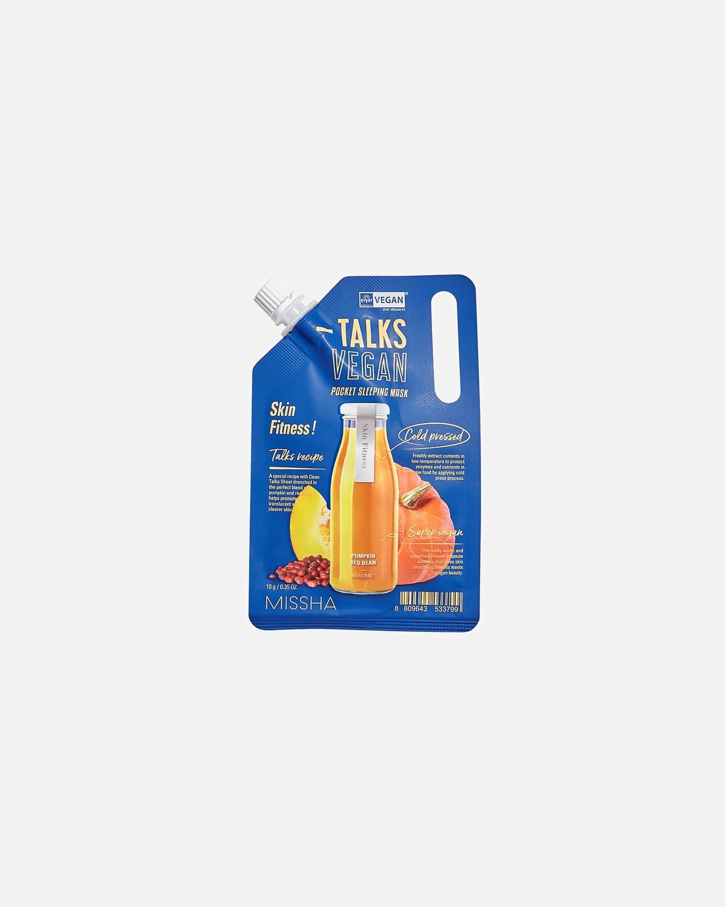 Mascarilla de tela para Unisex Missha Sleeping Mask Skin Fitness 10 GR