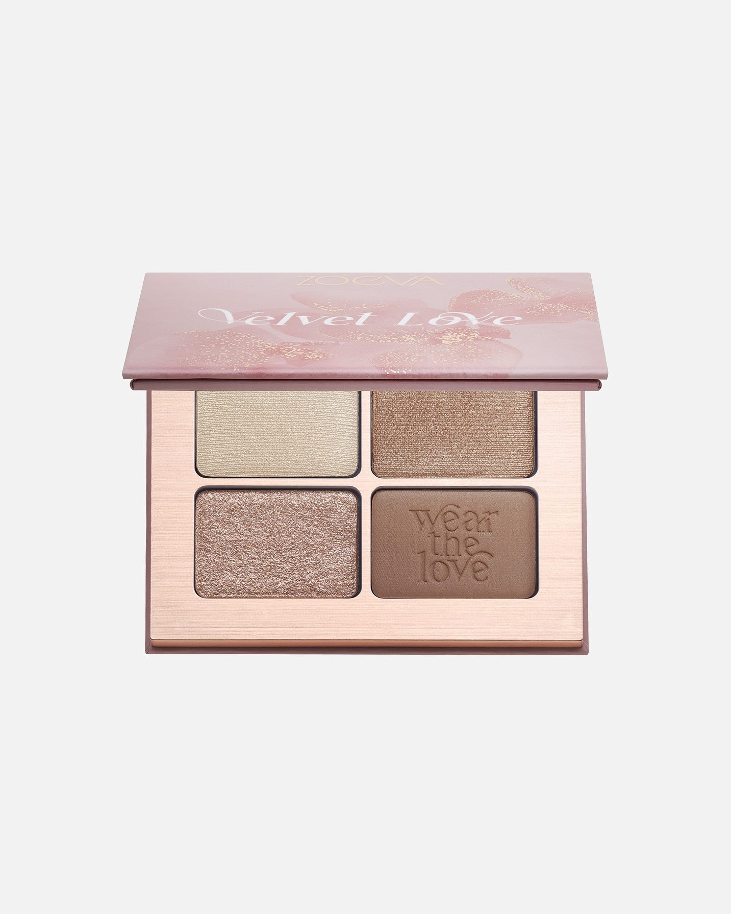 Sombra de ojos para Unisex ZOEVA Velvet Love Eyeshadow Quad Beautiful Bright Eyes