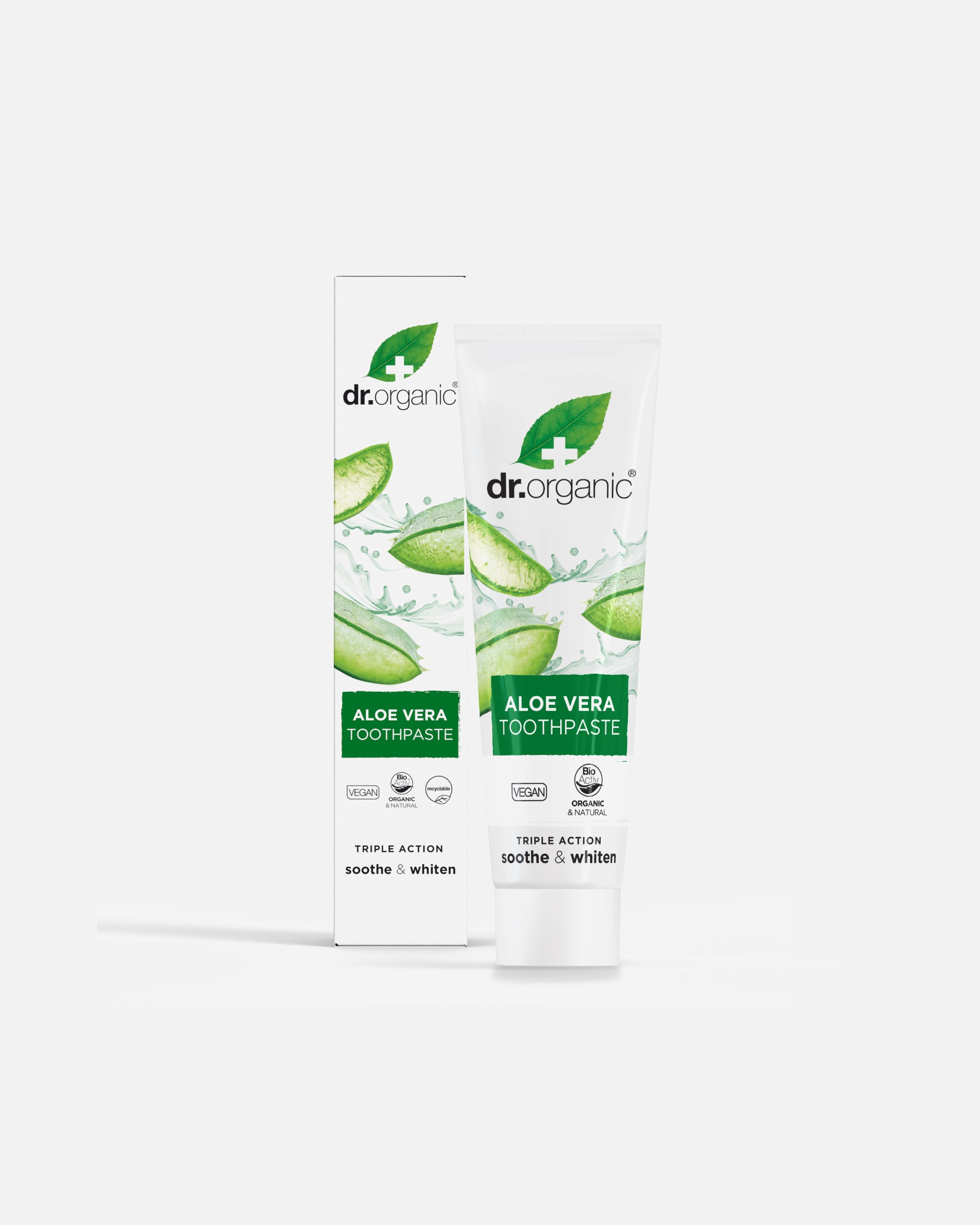 Pasta dental para Mujer Dr. Organic Aloe Vera para Encías Sensibles 100 ML