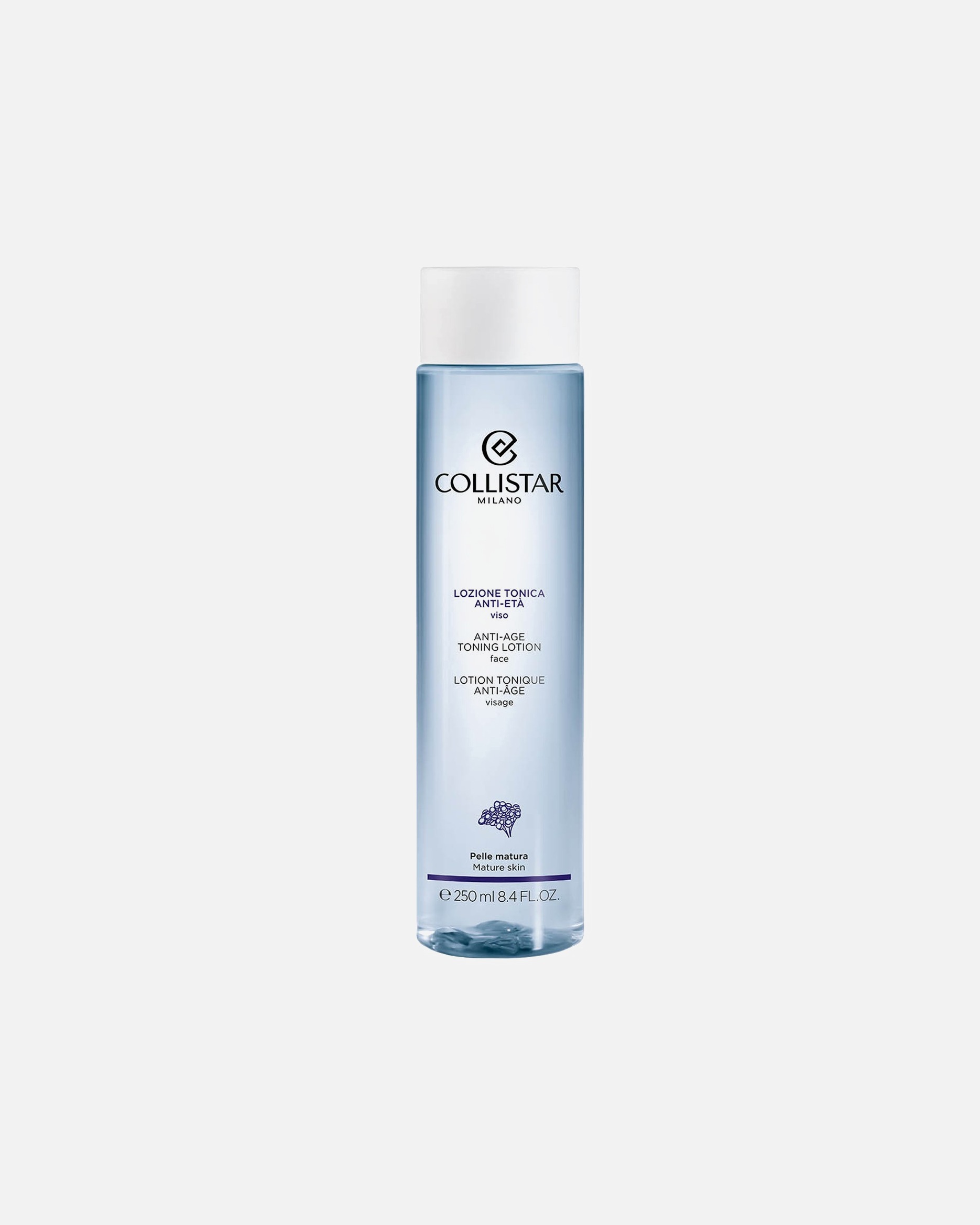 Tónico facial para Unisex Collistar Detergente Loción Antiedad Rostro 250 ml