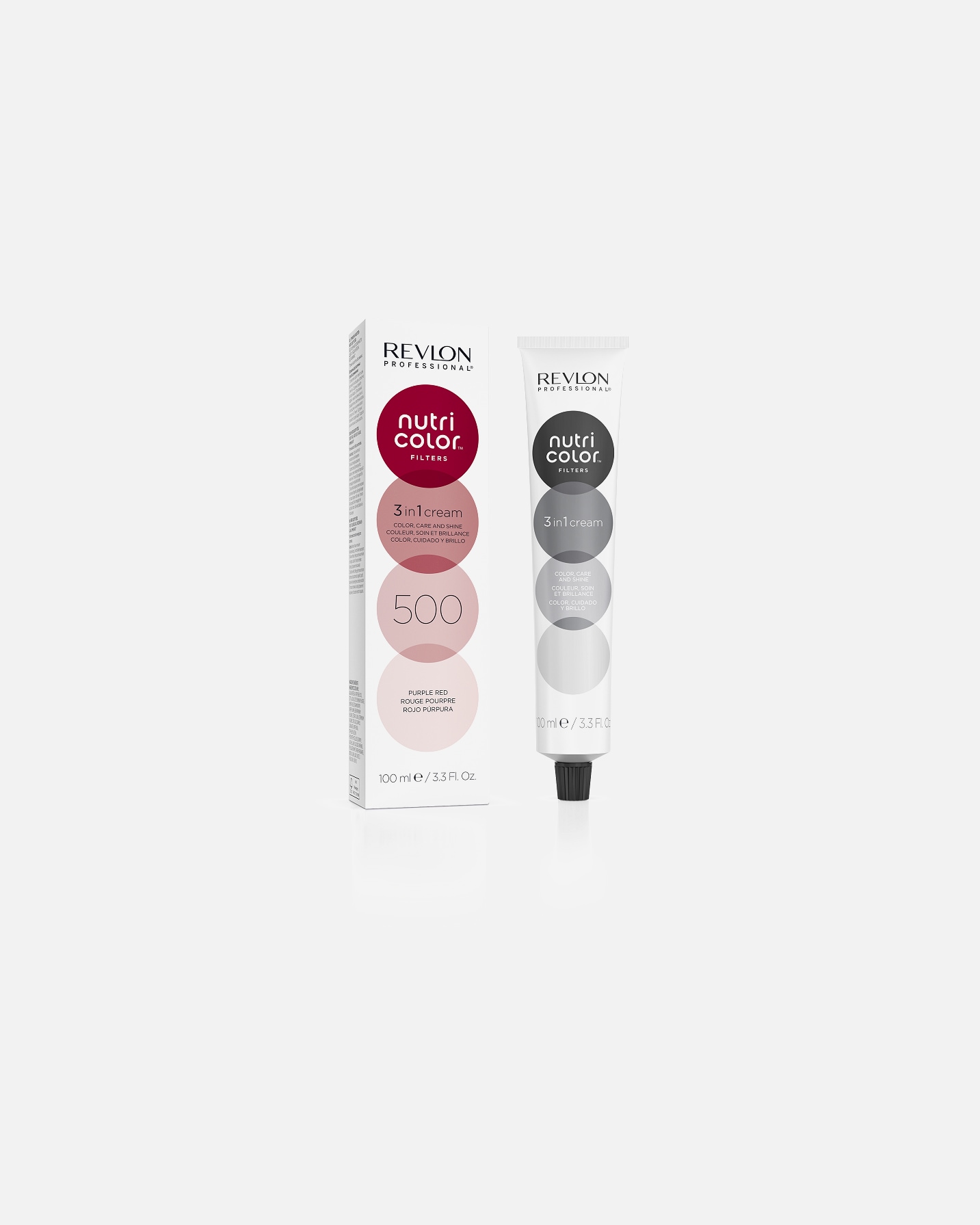 Tinte Capilar para Unisex Revlon Professional Nutri Color Filters 3 in 1 Cream No. 500 - Purple Red 100 ml