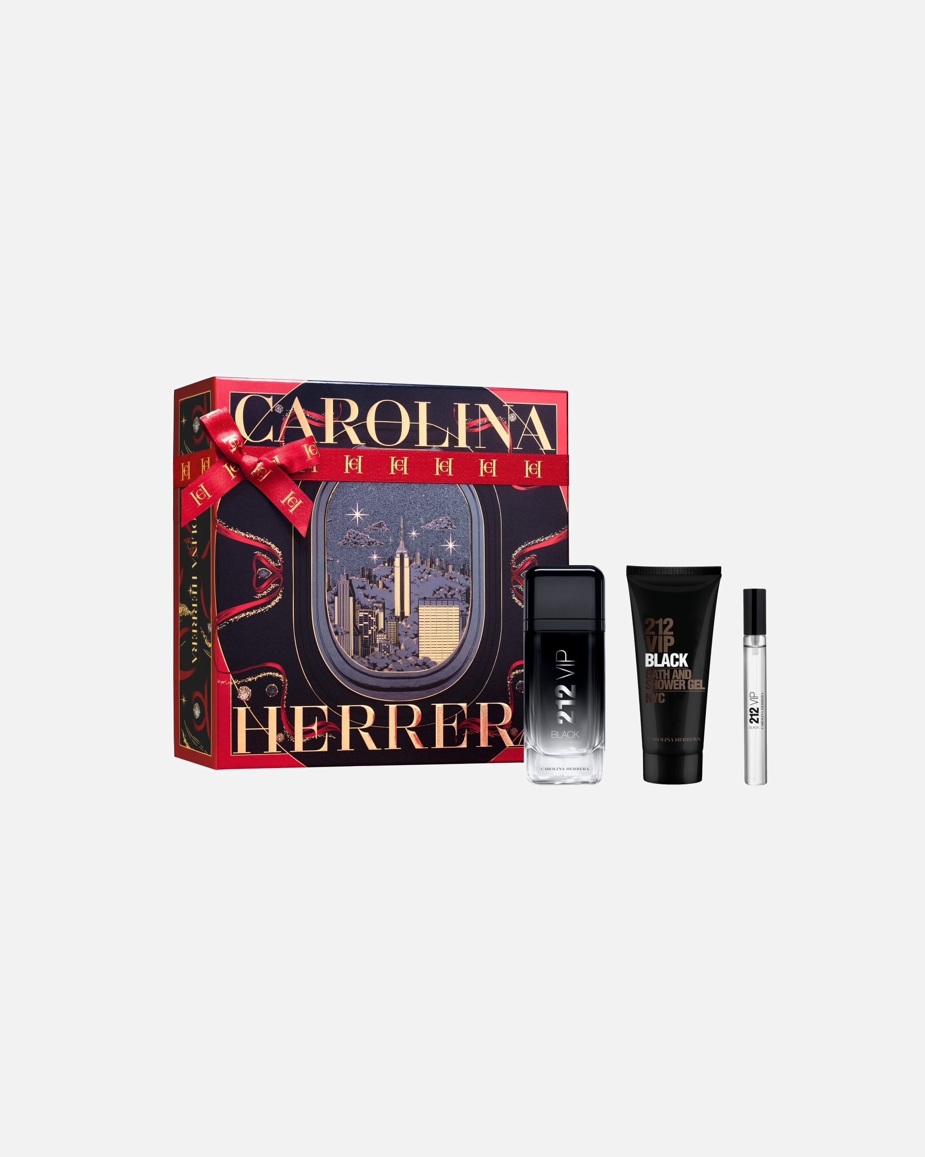 Set de fragancia para Hombre Carolina Herrera 212 For Men VIP Black Estuche 1 Pieza
