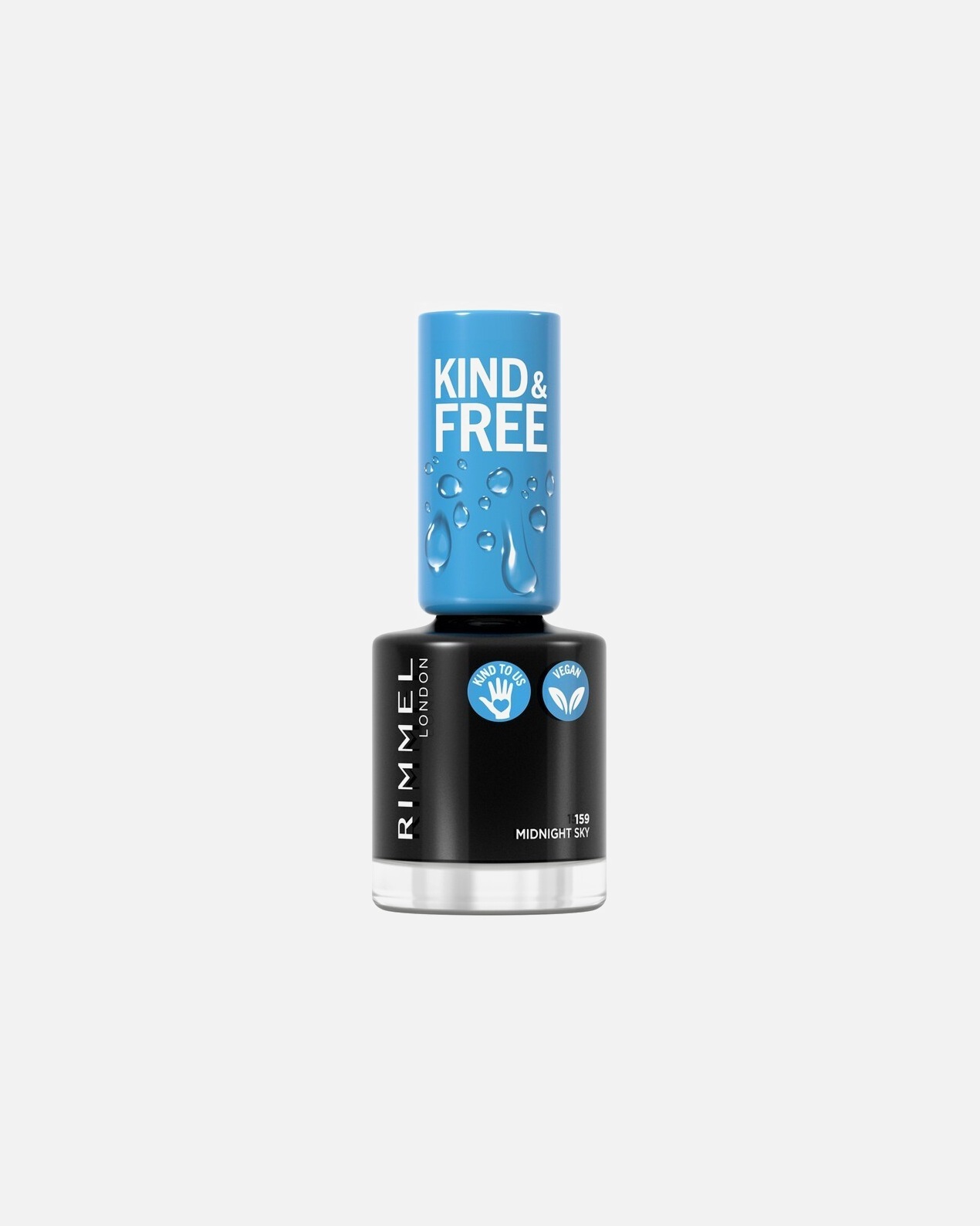Laca de uñas para Mujer Rimmel London Kind & Free Clean Plant Based Nail Polish 159 Midnight Sky