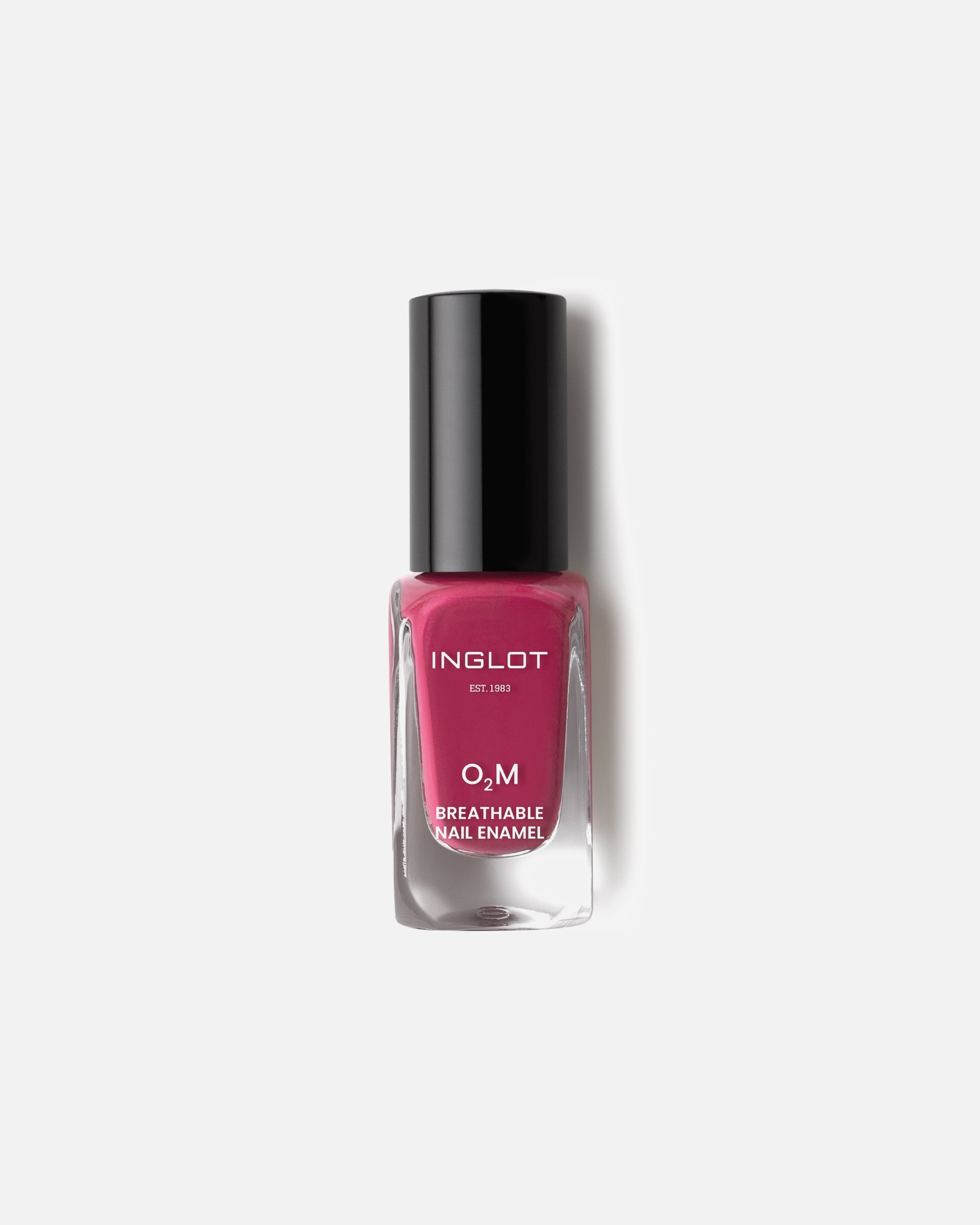 Laca de uñas para Unisex Inglot Esmalte Transpirable O2M 689, Púrpura Oscuro