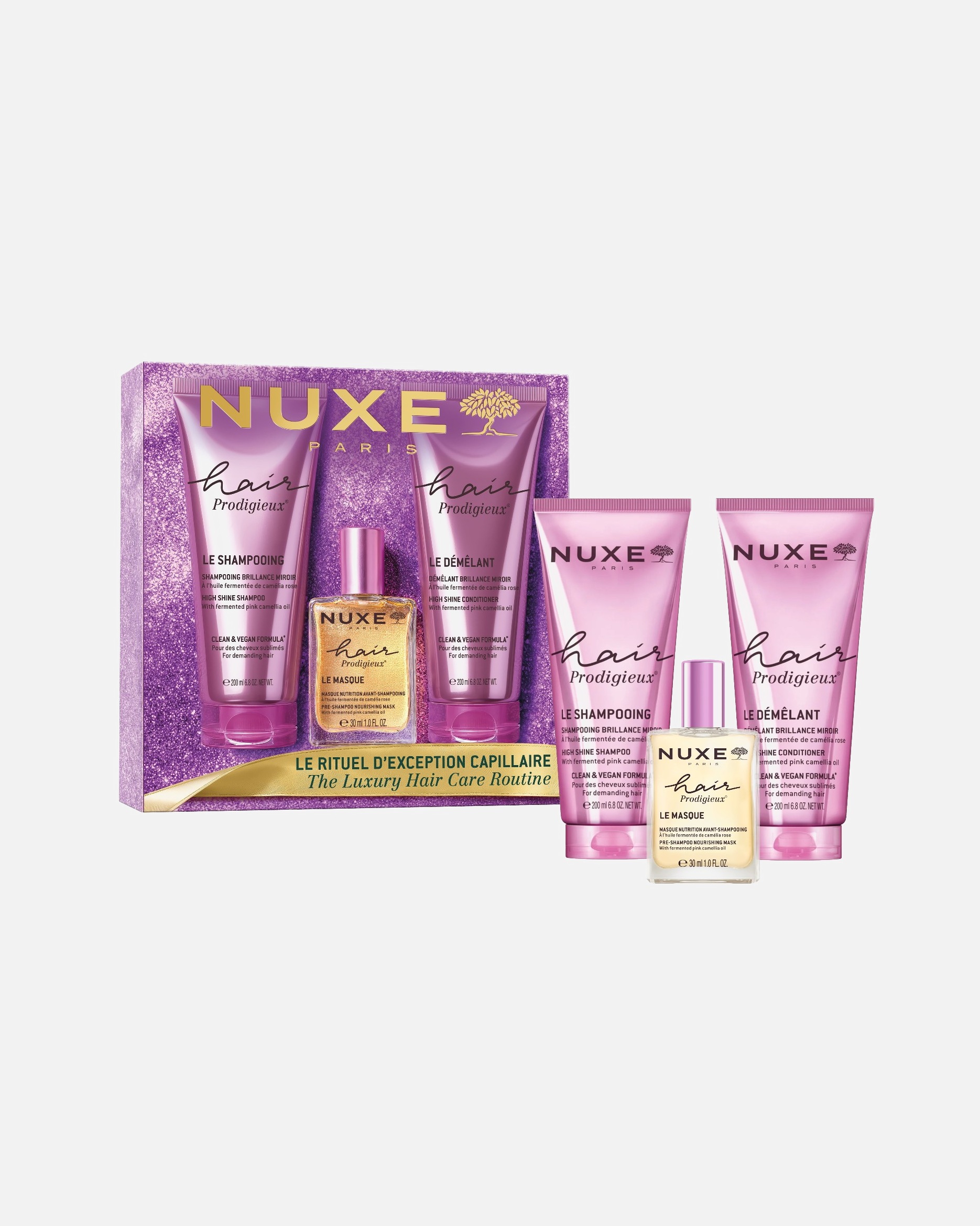 Set de cuidado capilar para Unisex NUXE Hair Prodigieux The Luxurious Hair Care Routine 1 Pieza
