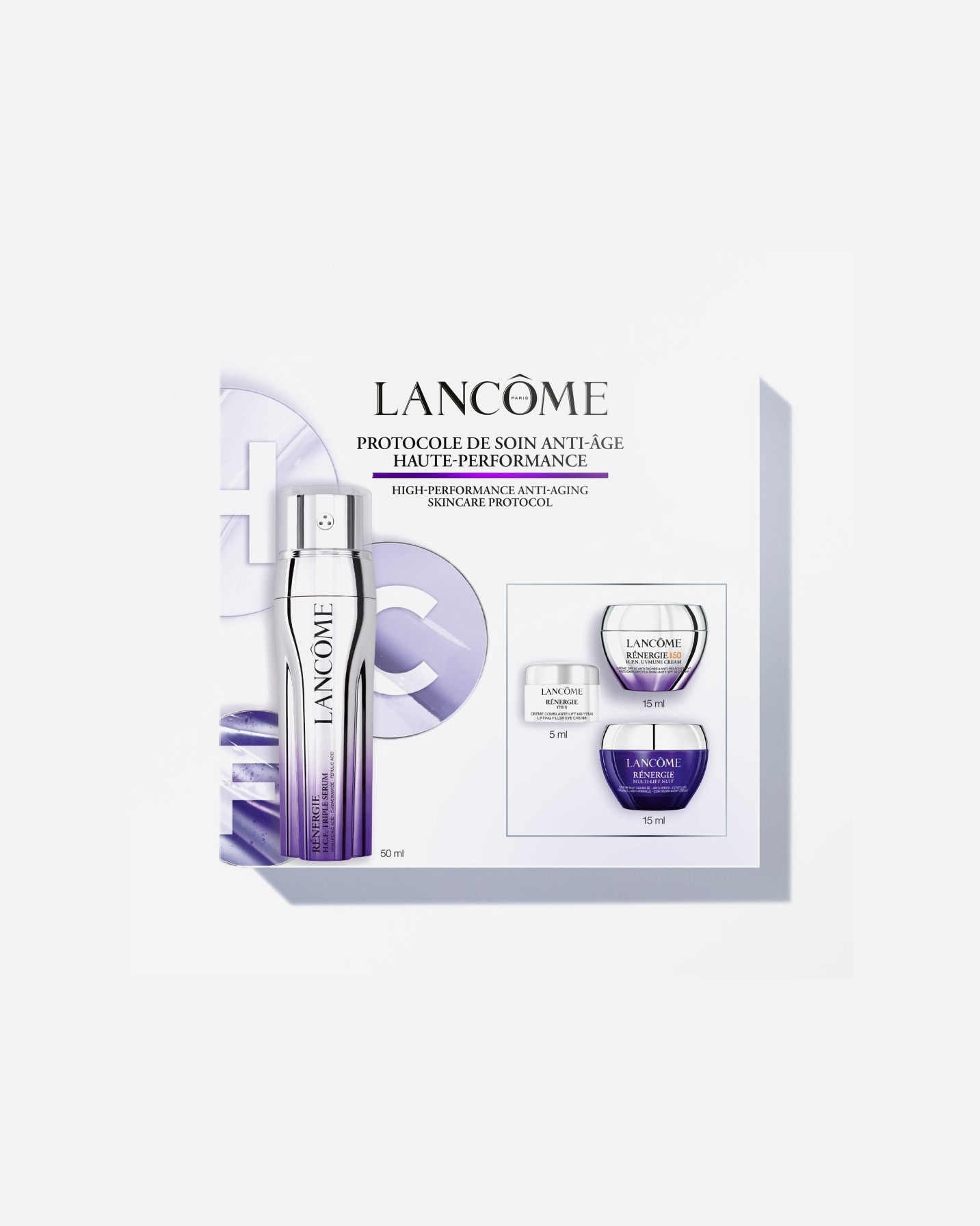 Set de tratamiento facial para Mujer Lancôme Rénergie Rutina 1 Pieza