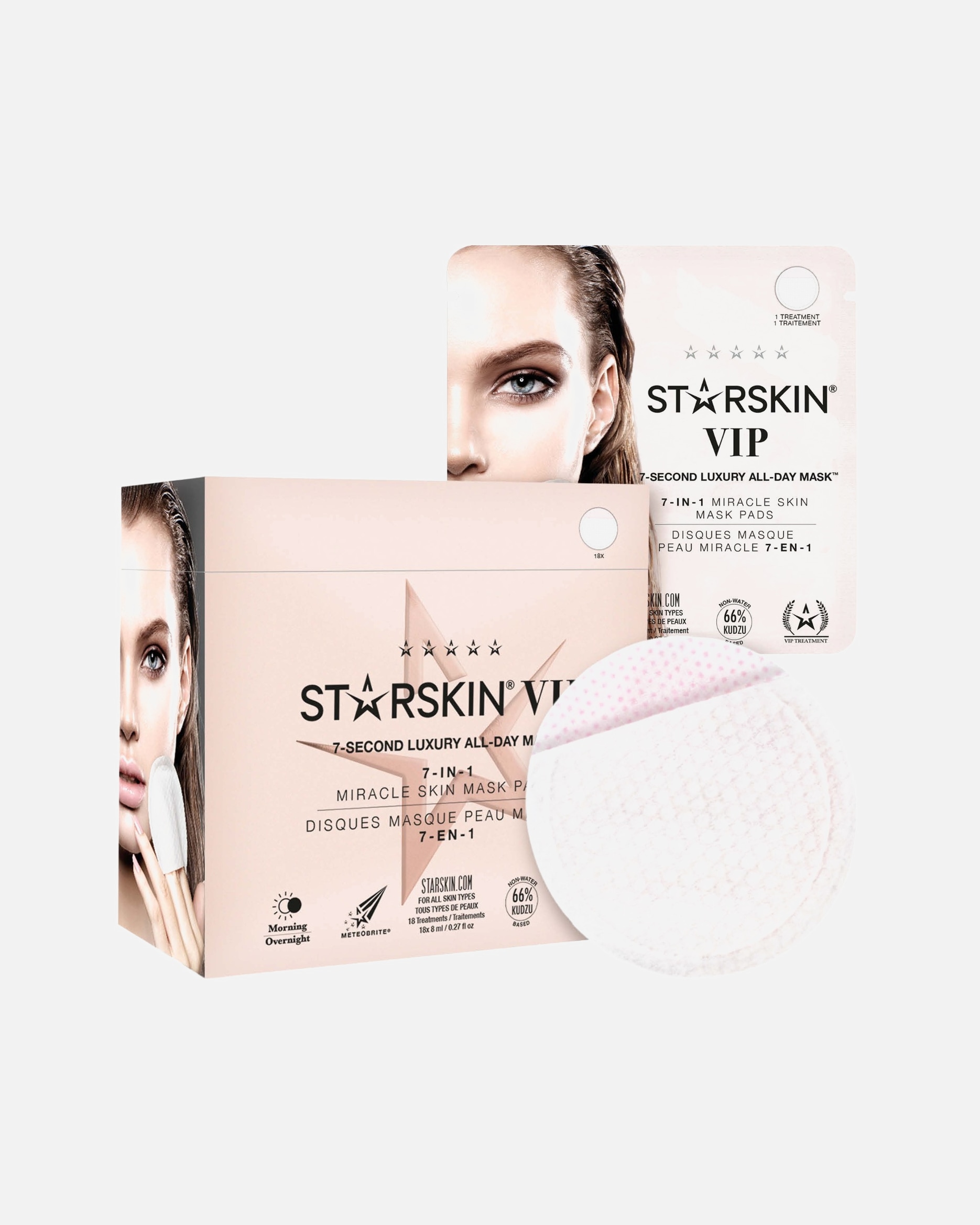 Mascarilla hidratante para Unisex STARSKIN ® VIP - All Day Mask Miracle Skin Mask Pads 8 ml