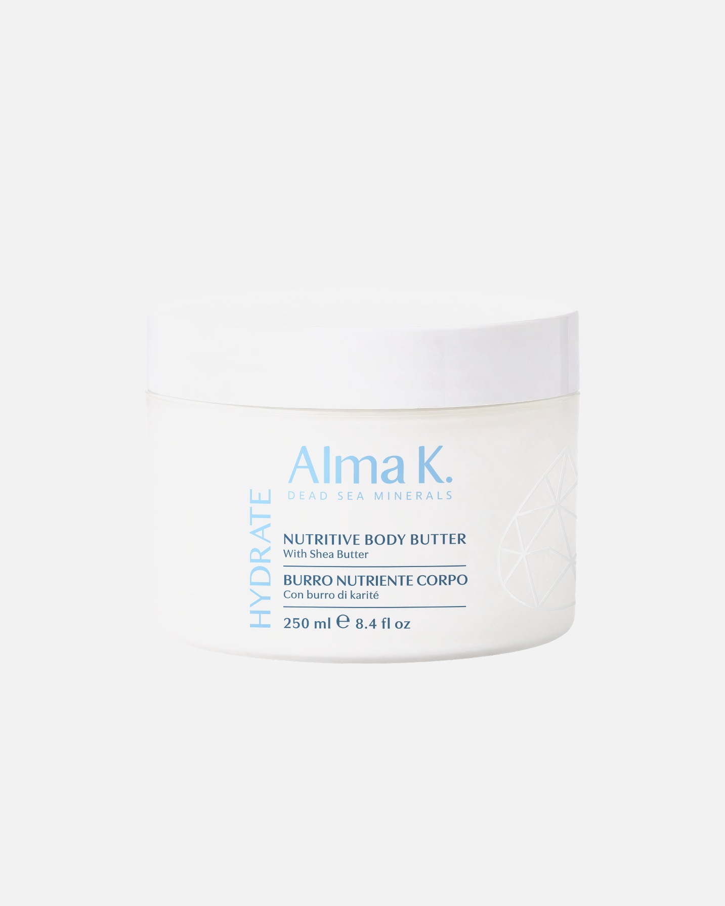 Manteca corporal para Mujer Alma K Body Care Hydrate Nutritiva 250 ml