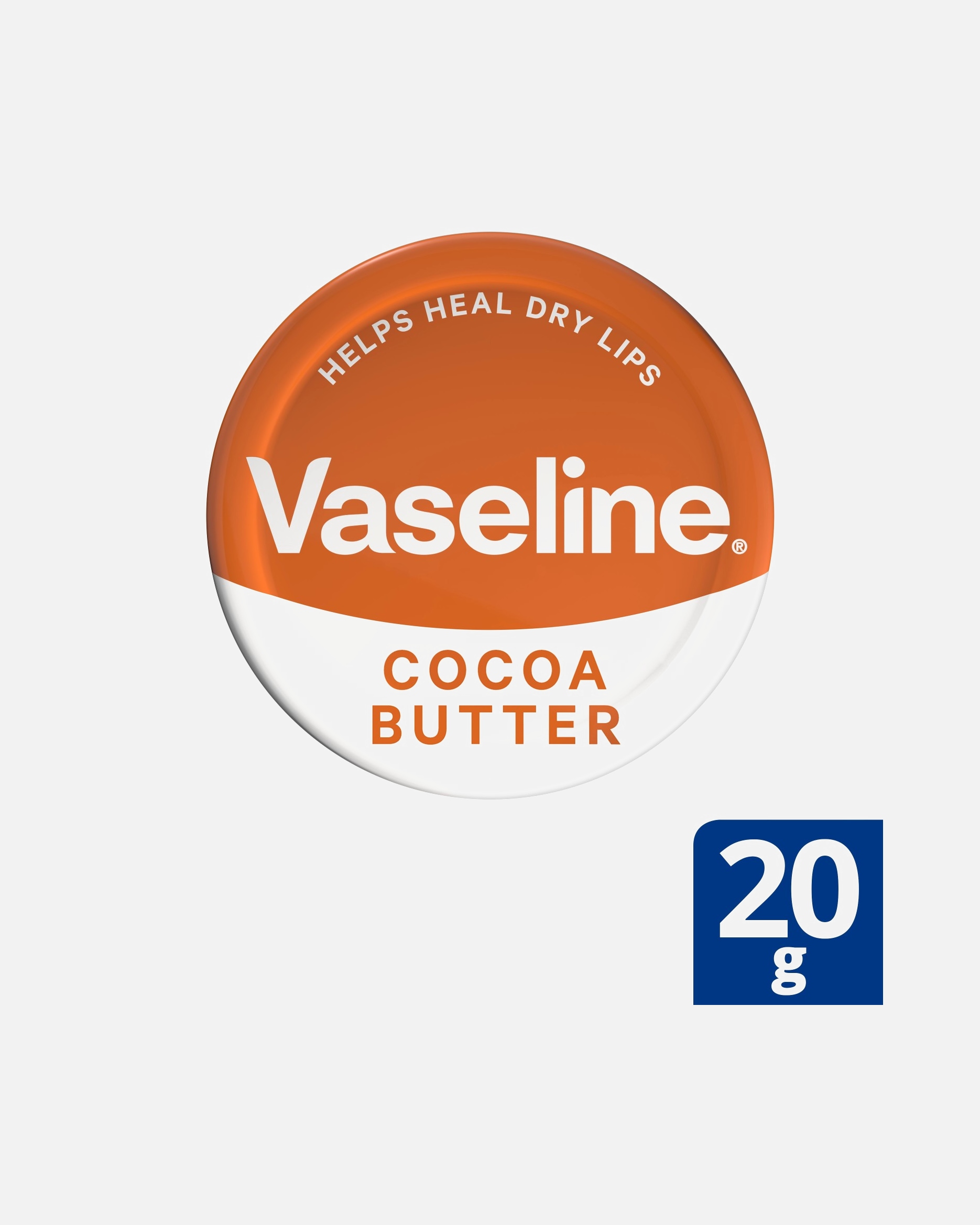 Bálsamo labial para Unisex Vaseline Cocoa con Manteca de cacao 20 g