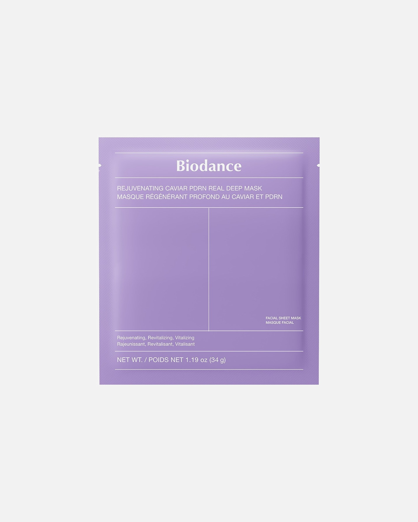 Mascarilla de tela para Unisex Biodance Default Brand Line Rejuvenating Caviar PDRN Real Deep 1 Unidad