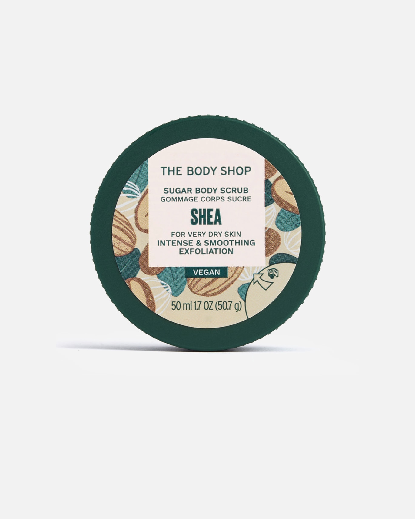 Exfoliante corporal para Unisex The Body Shop SHEA exfoliante corporal de azúcar 50 ml