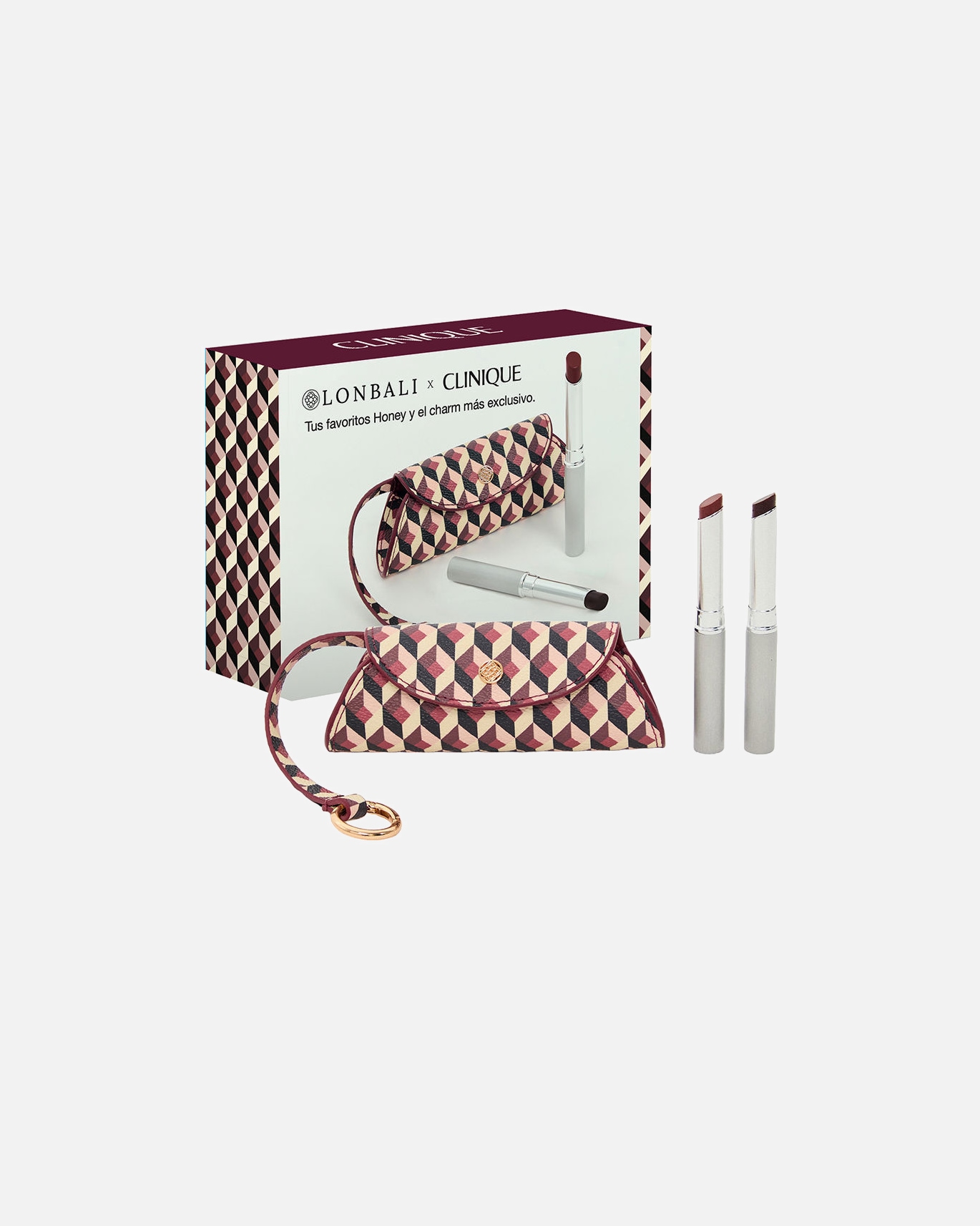Set de maquillaje para labios para Unisex Clinique LONBALI X CLINIQUE ALMOST LIPSTICK ESTUCHE 1 Pieza