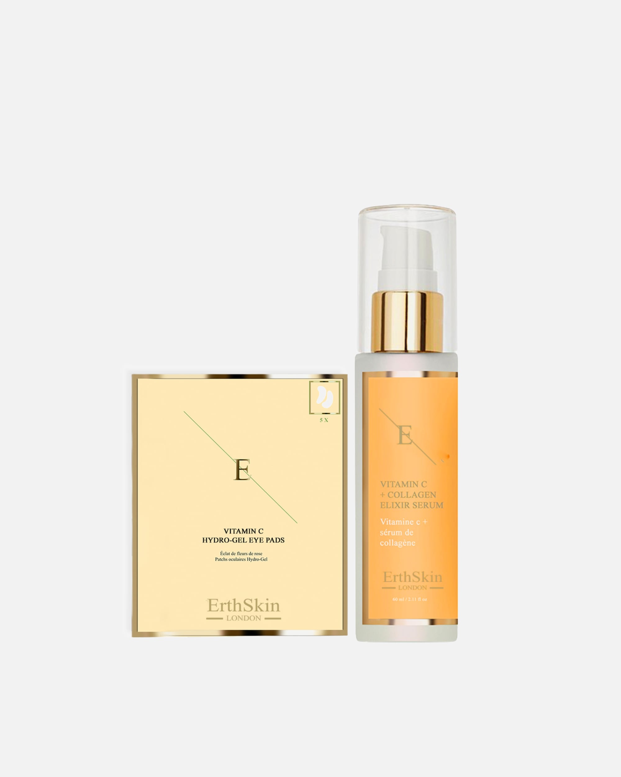 Set de tratamiento facial para Mujer ErthSkin London Dúo potenciador de ojos con vitamina C 1 pieza