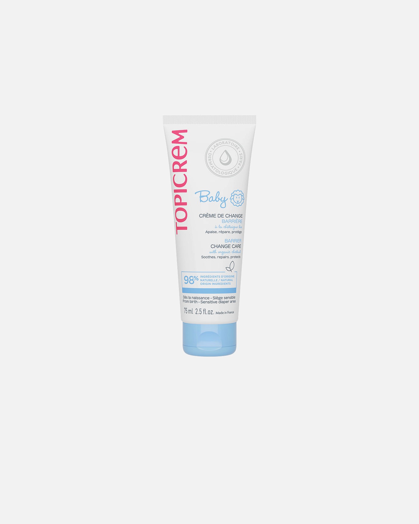 Crema para bebés para Unisex Topicrem BABY crema cambio pañal acción barrera 75 ml