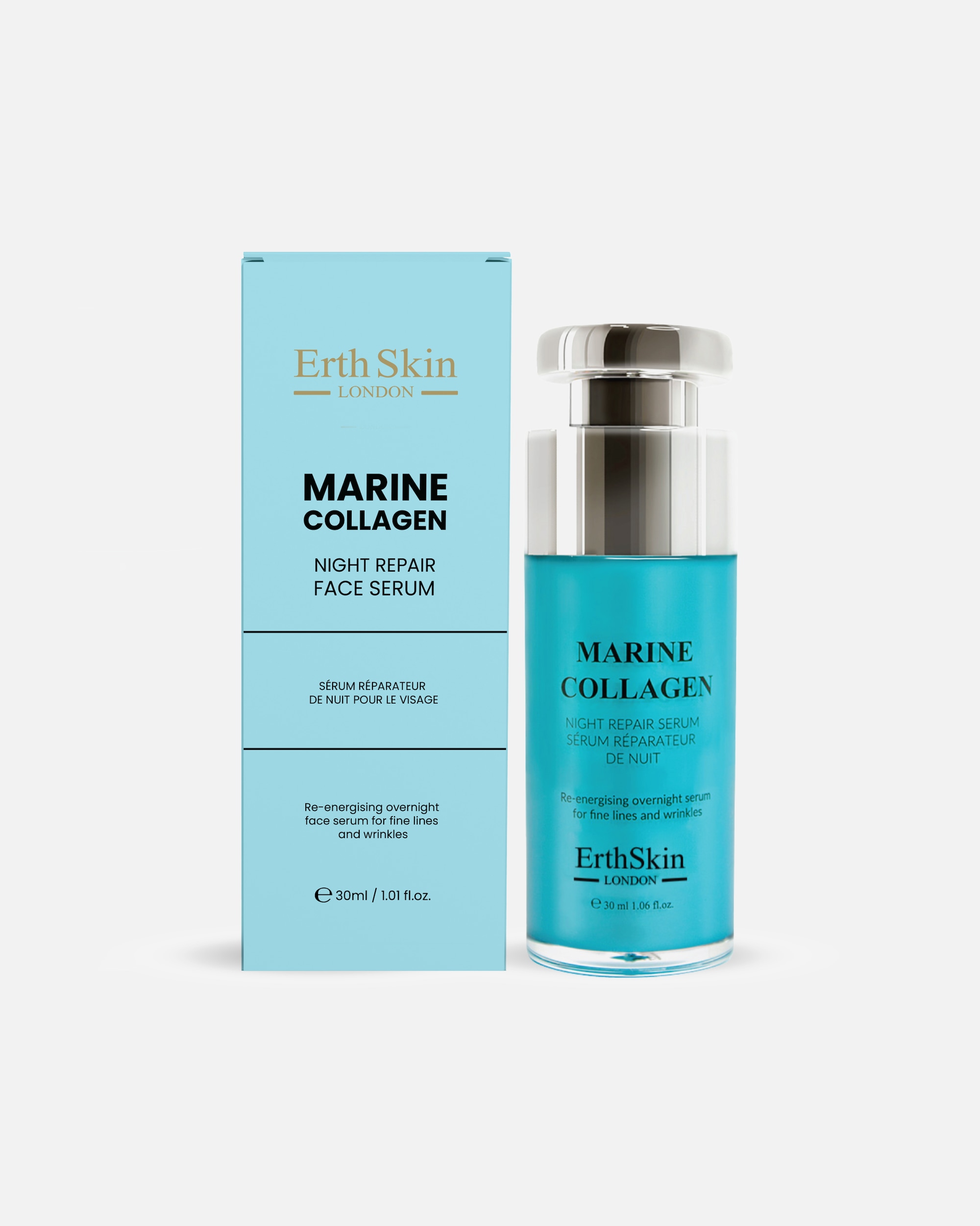 Suero de colágeno para Mujer ErthSkin London Suero reparador nocturno de colágeno marino 30ml