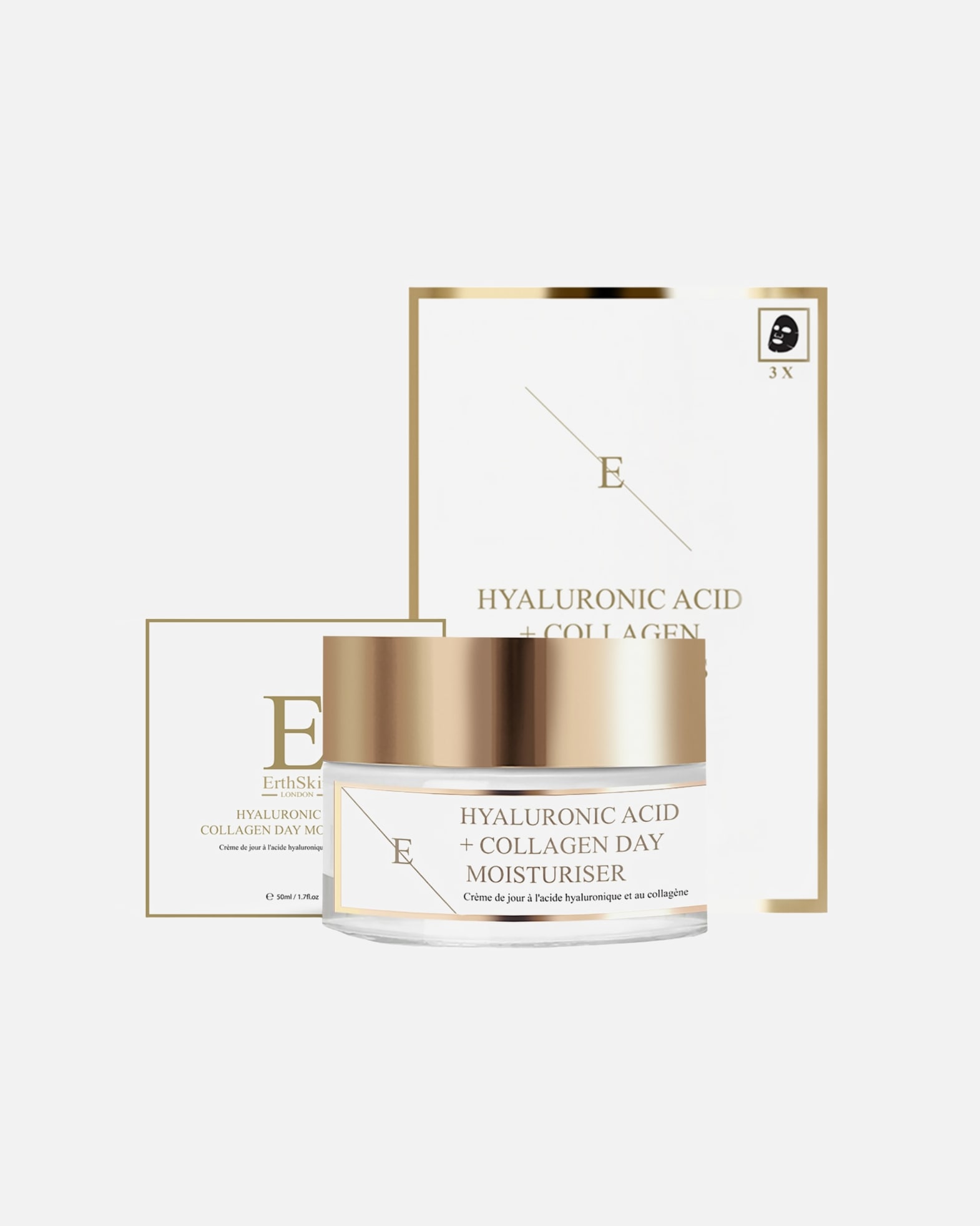 Set de tratamiento facial para Mujer ErthSkin London Set dúo Hydra Glow 1 pieza