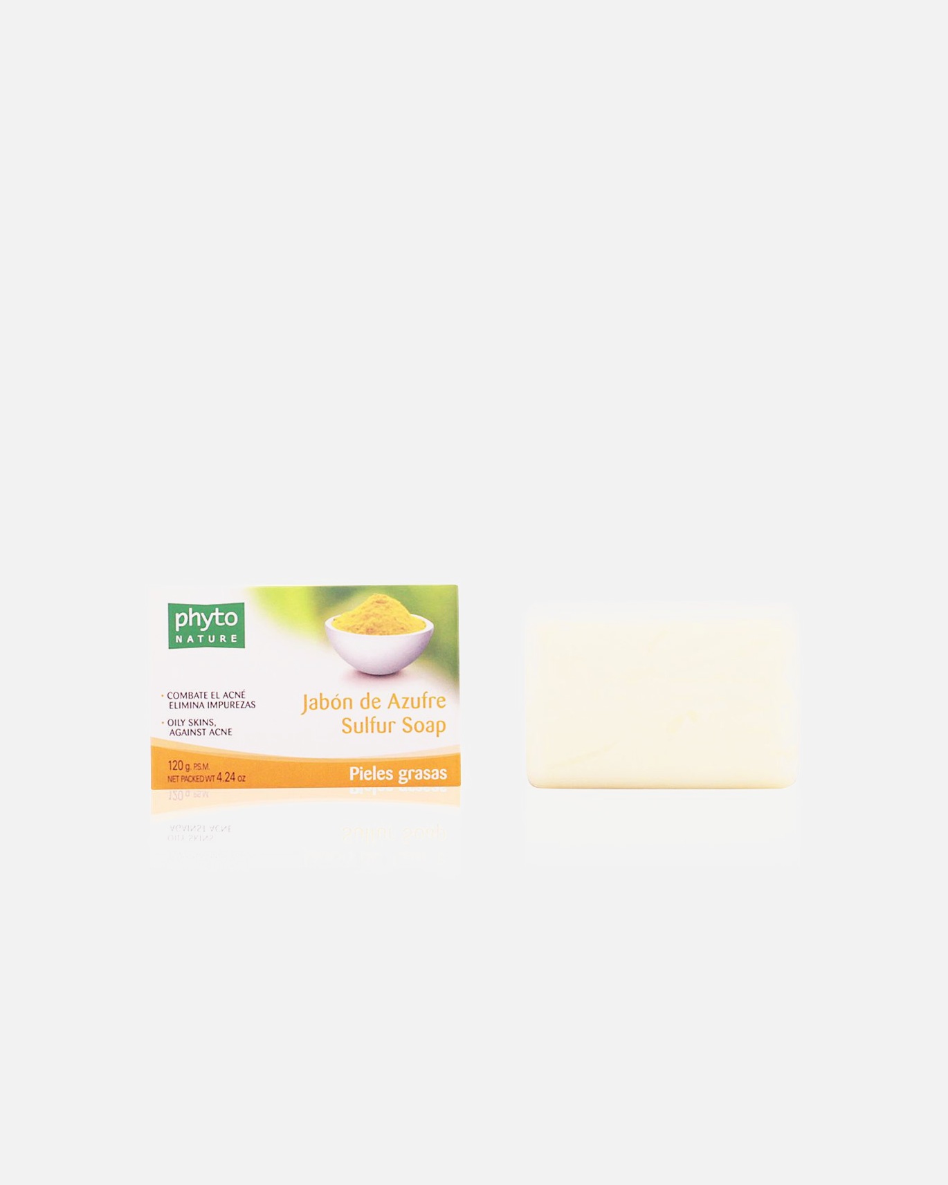 Jabón corporal para Unisex Luxana PHYTO NATURE pastilla jabón azufre 120 gr