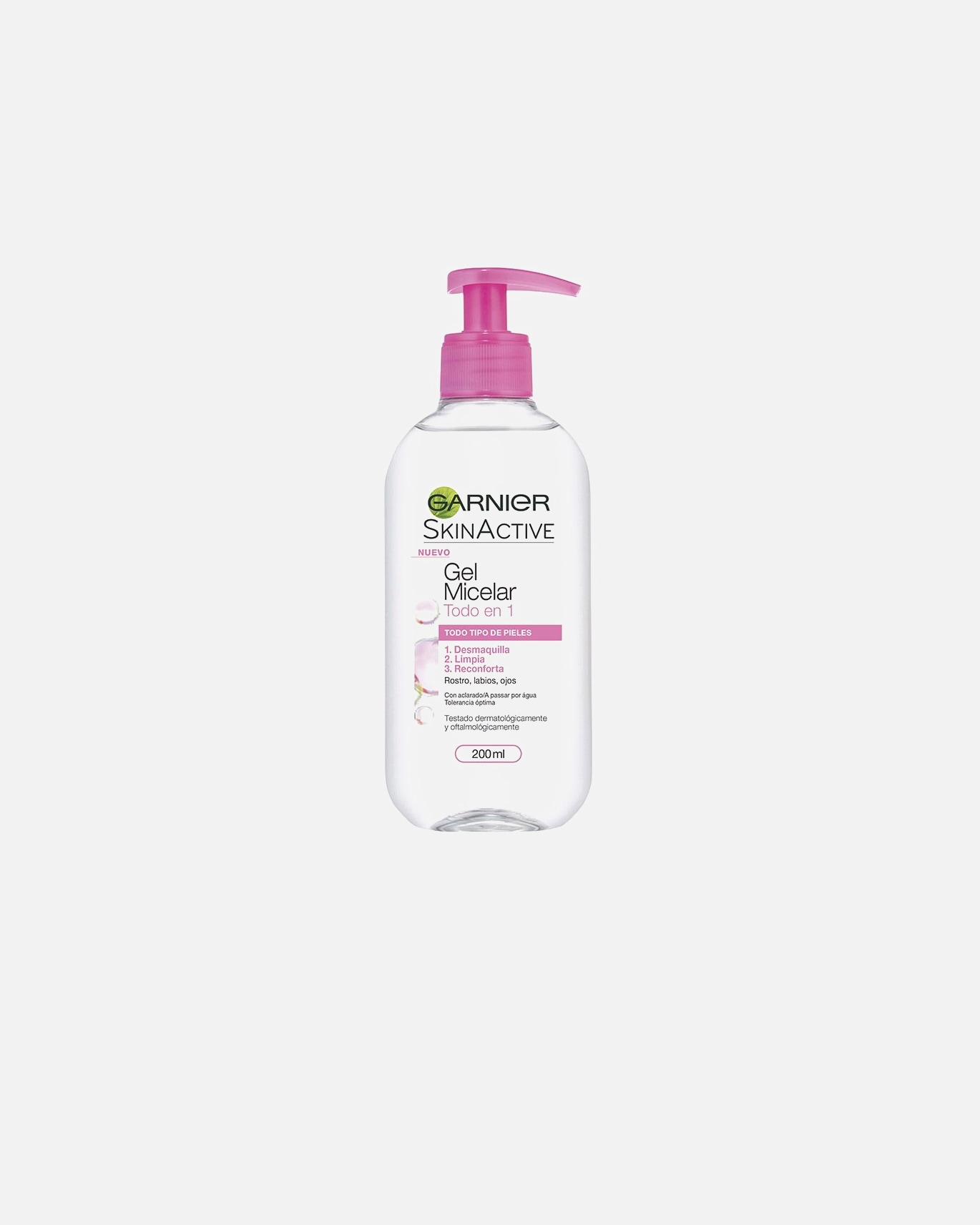 Gel limpiador para Mujer Garnier SKINACTIVE gel micelar todo en 1 200 ml