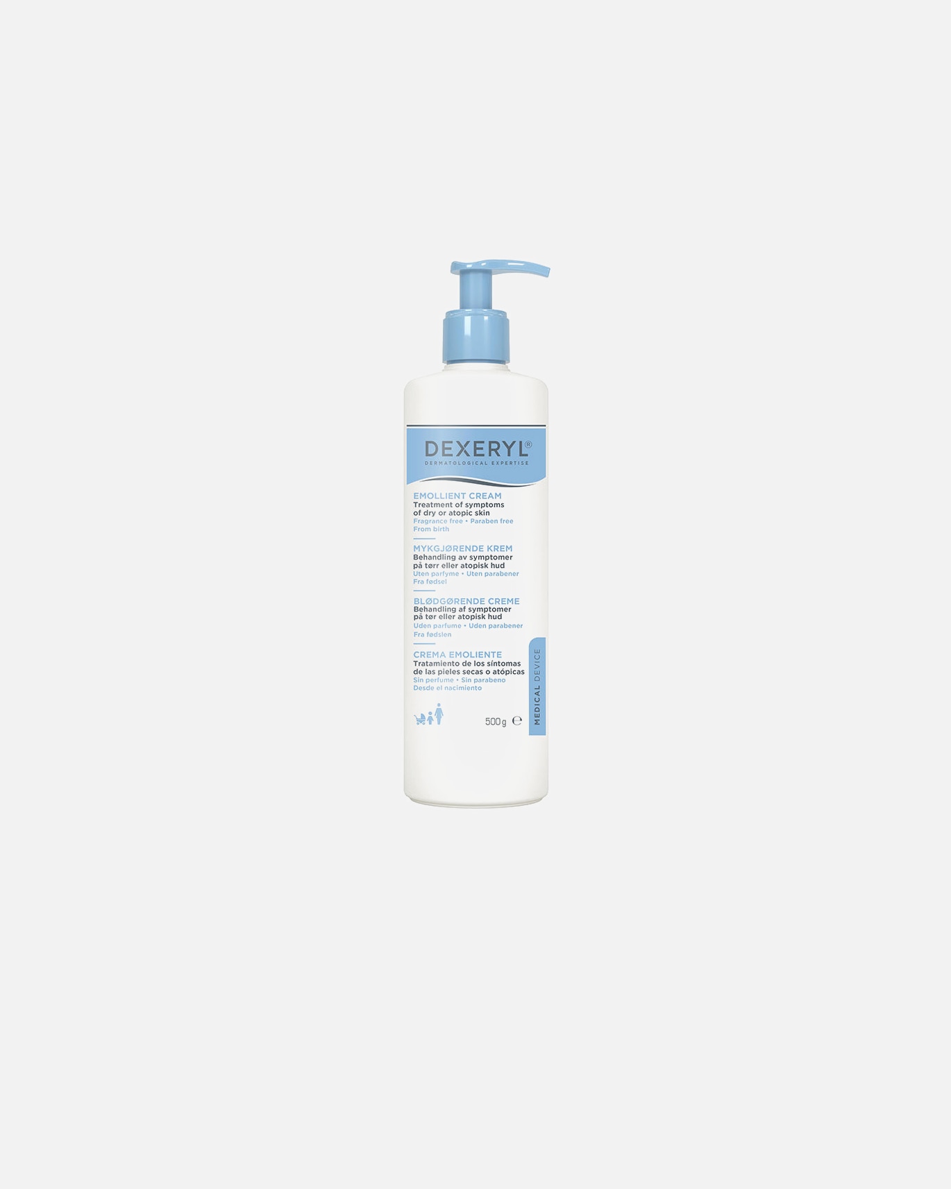 Loción corporal para Unisex DEXERYL CREMA EMOLIENTE calmante para piel atópica 500 gr