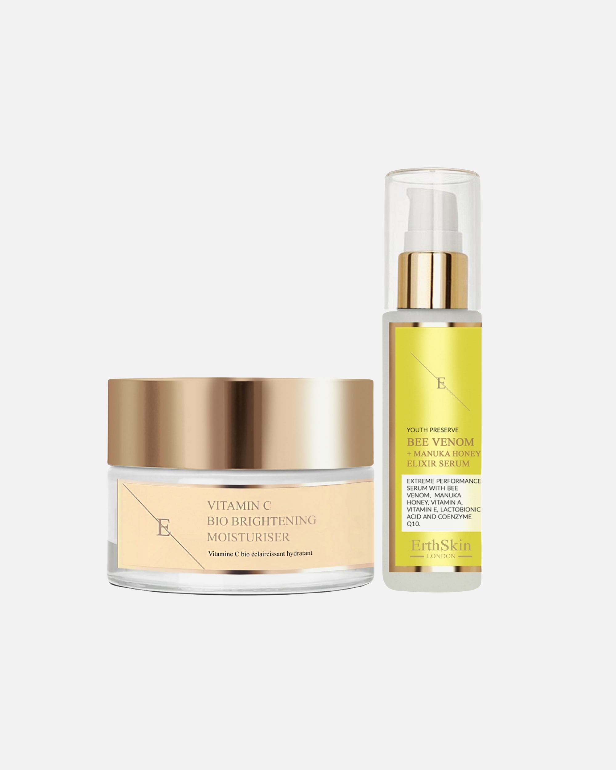Set de tratamiento facial para Mujer ErthSkin London Set de poder iluminador y reafirmante 1 pieza