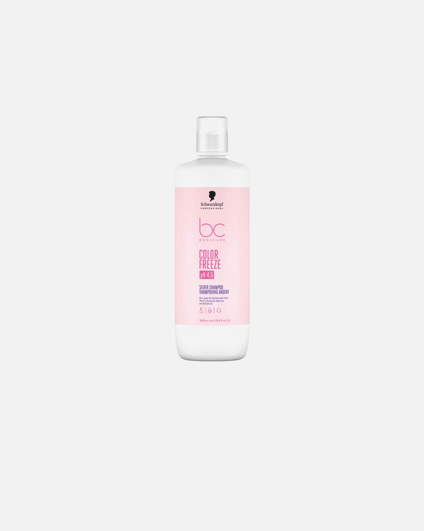 Champú capilar para Unisex Schwarzkopf Professional BC COLOR FREEZE silver shampoo 1000 ml