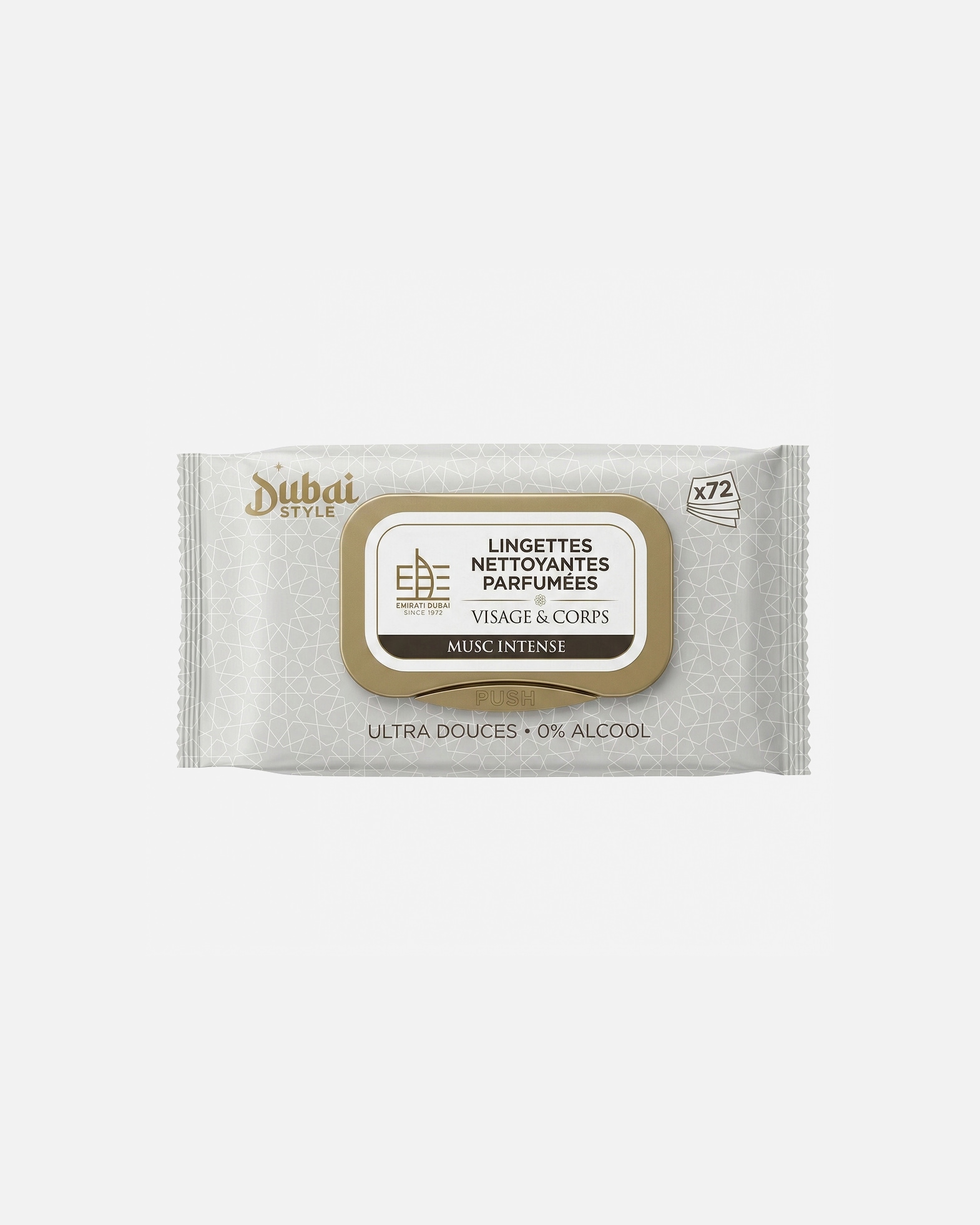 Eliminador de puntos negros para Unisex Lingettes Humides Parfumées Musc Intense 72 Piezas