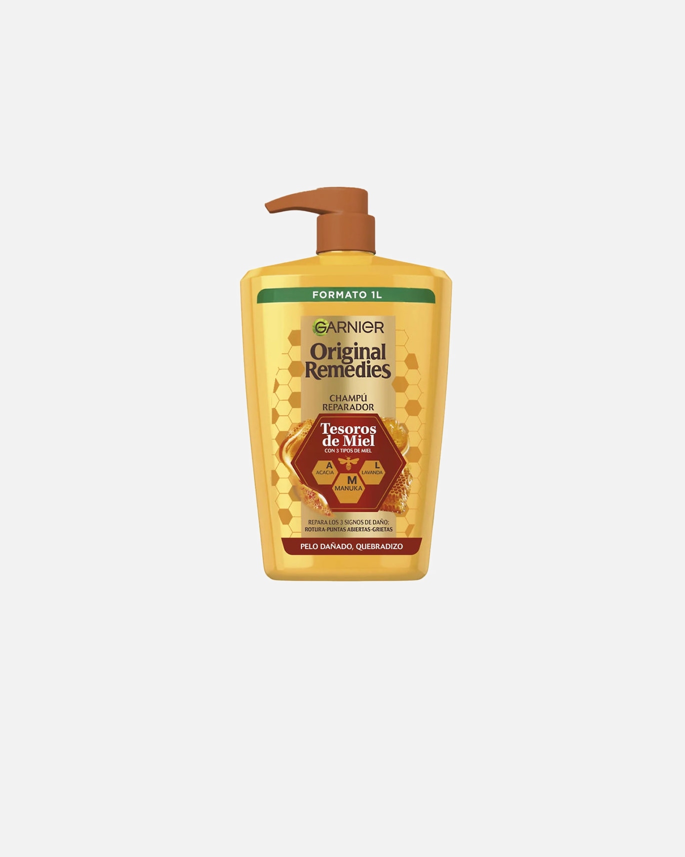 Champú capilar para Unisex Garnier ORIGINAL REMEDIES champú tesoros de miel 1000 ml