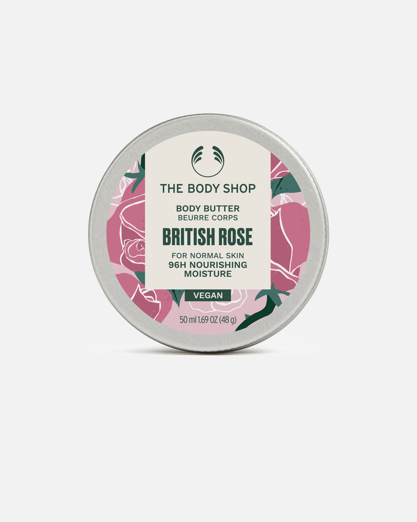 Manteca corporal para Unisex The Body Shop BRITISH ROSE manteca corporal 50 ml