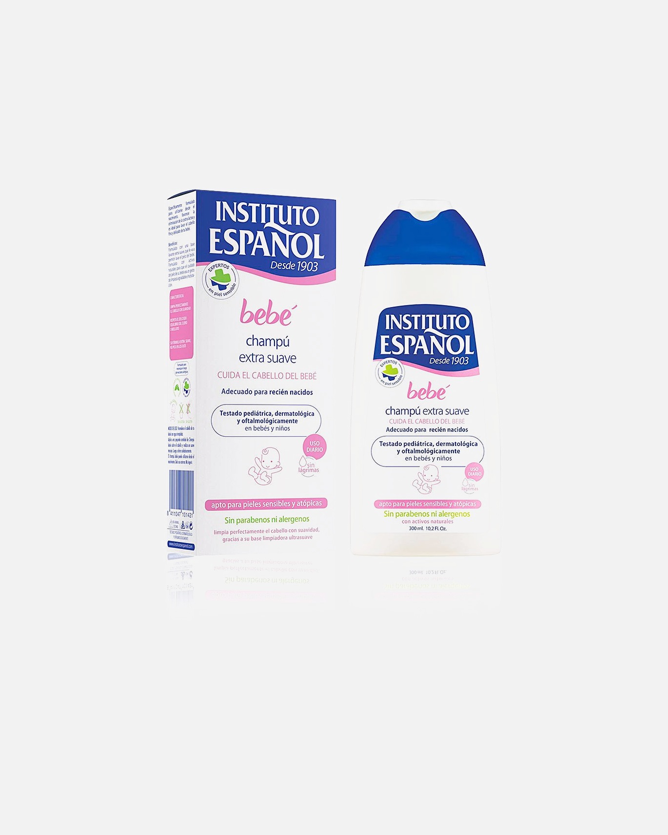 Champú de bebe para Unisex Instituto Español BEBE champú extra suave 300 ml