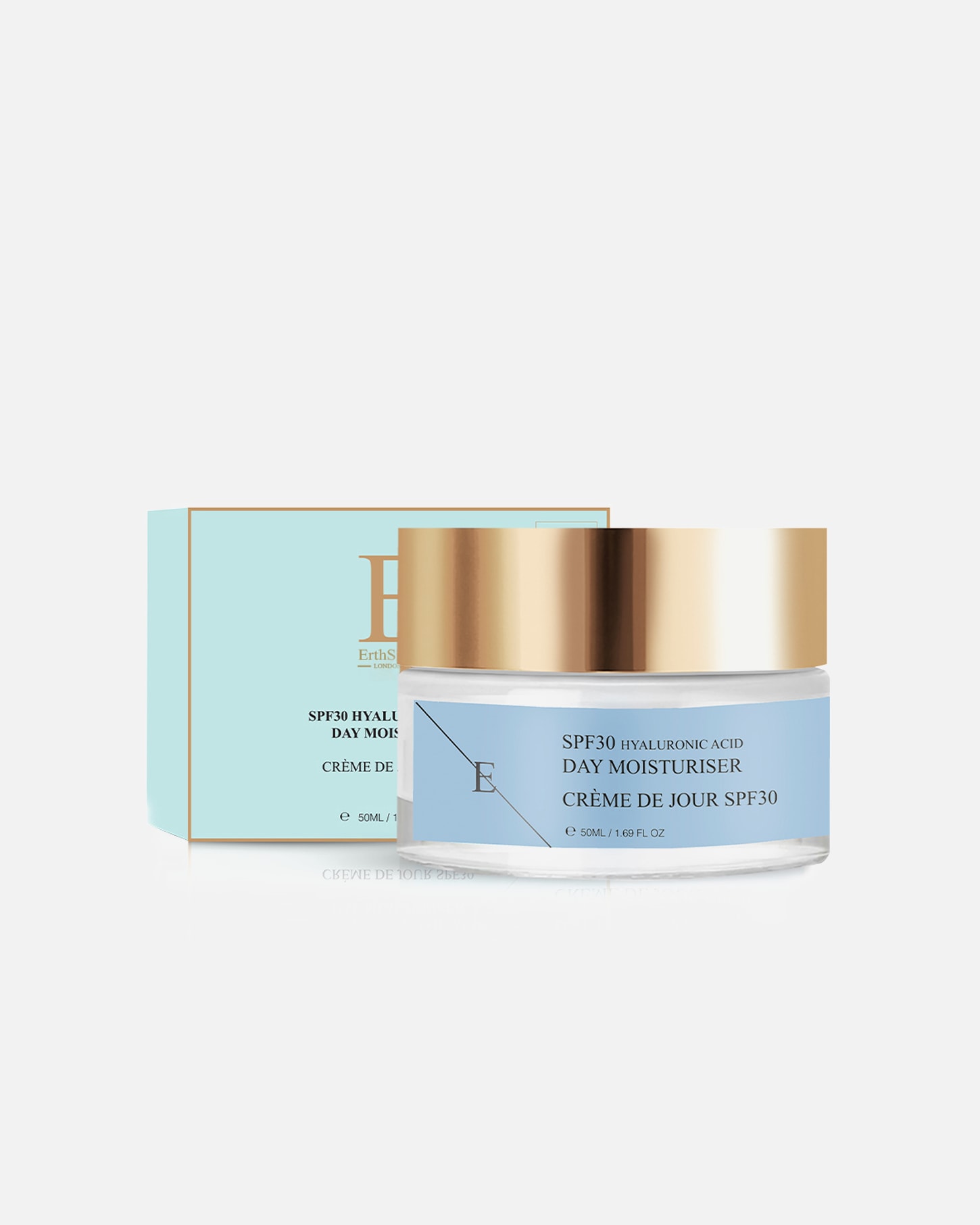 Crema de día para Mujer ErthSkin London Crema de día con ácido hialurónico FPS 30 50ml