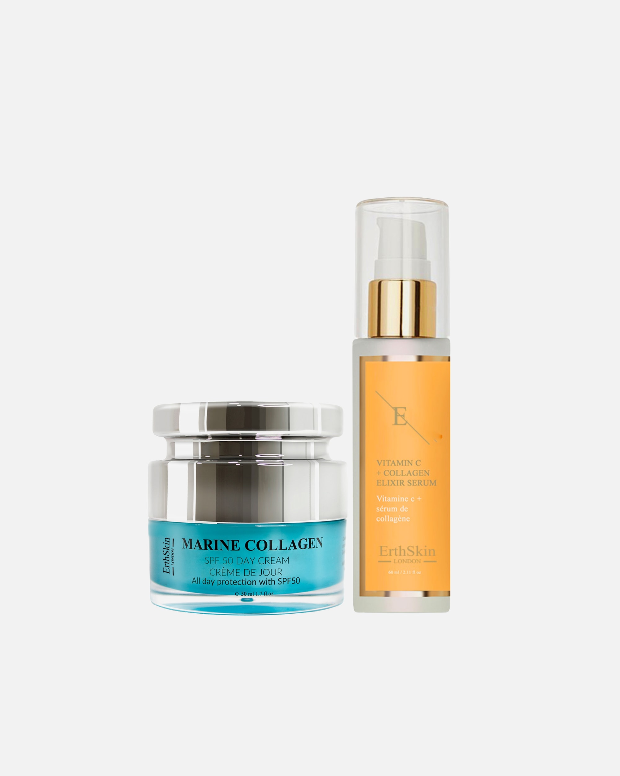 Set de tratamiento facial para Mujer ErthSkin London Dúo de FPS y vitamina C 1 pieza