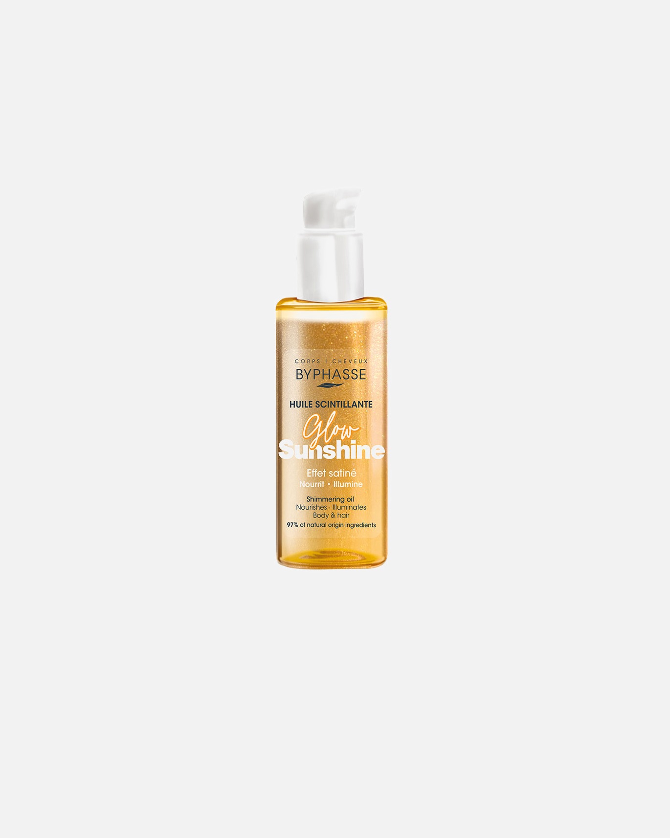 Aceite corporal para Unisex Byphasse GLOW SUNSHINE aceite brillante 100 ml