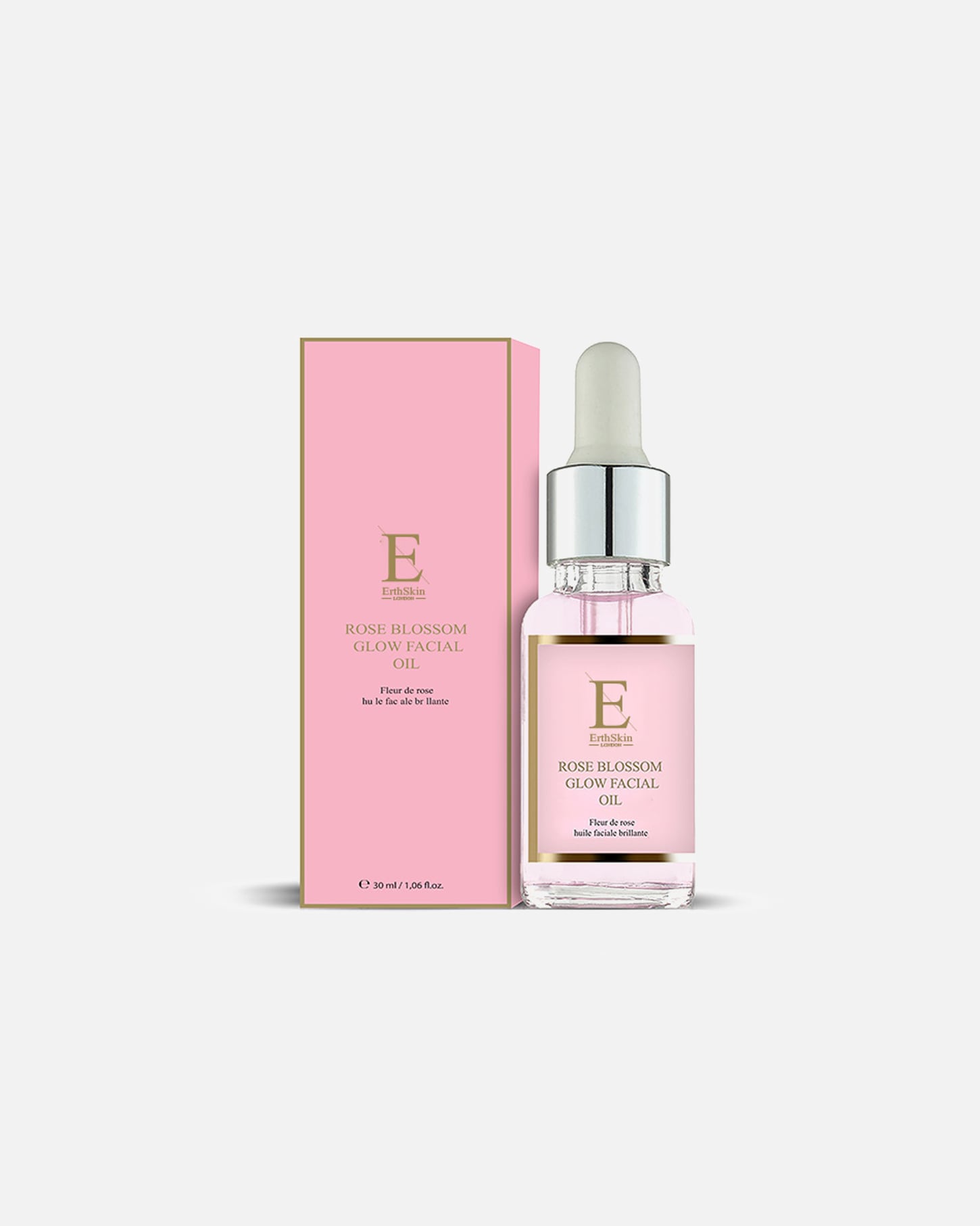 Aceite facial para Mujer ErthSkin London Aceite facial con brillo de pétalos de rosa 30ml