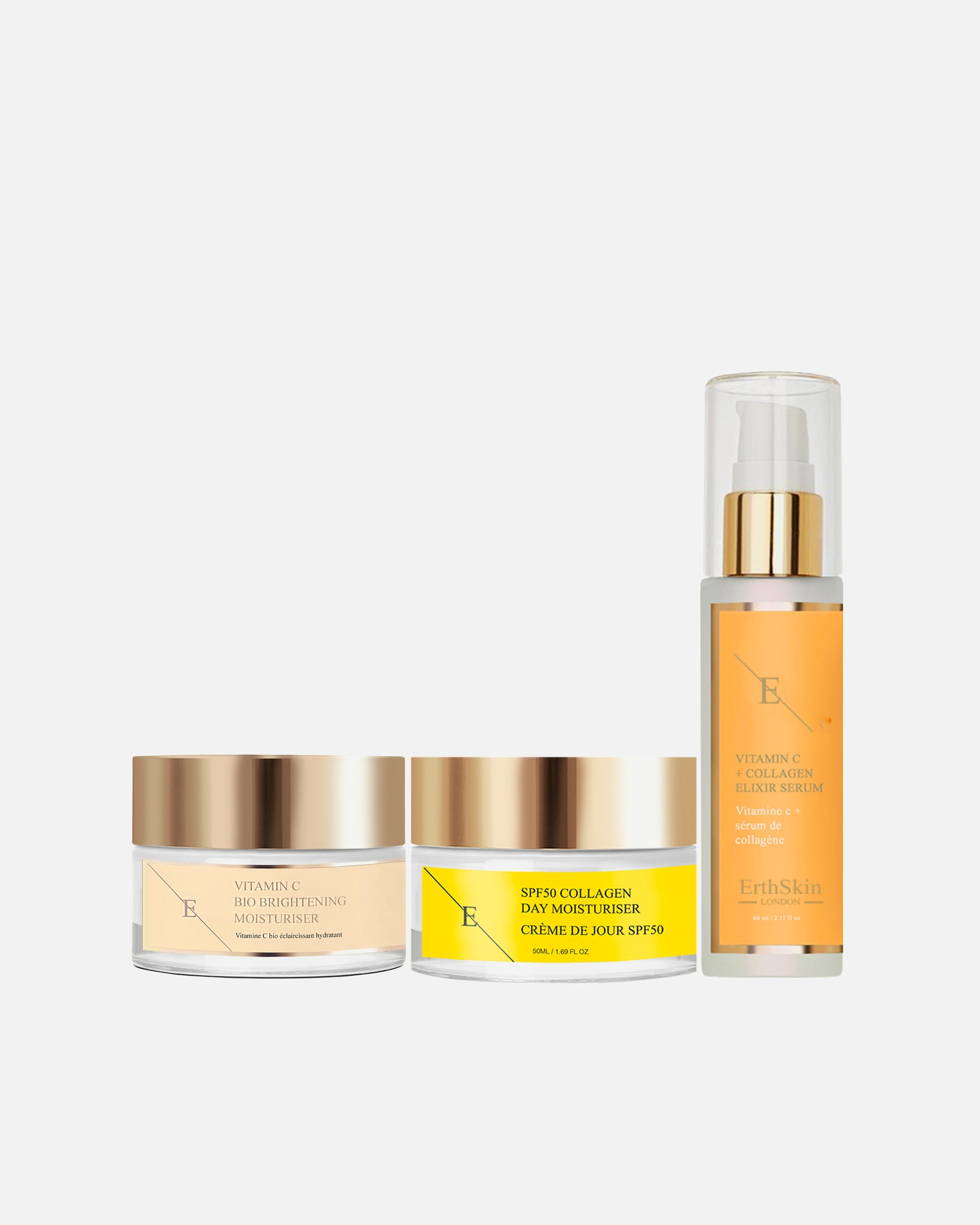 Set de tratamiento facial para Mujer ErthSkin London Set iluminador de vitamina C 1 pieza