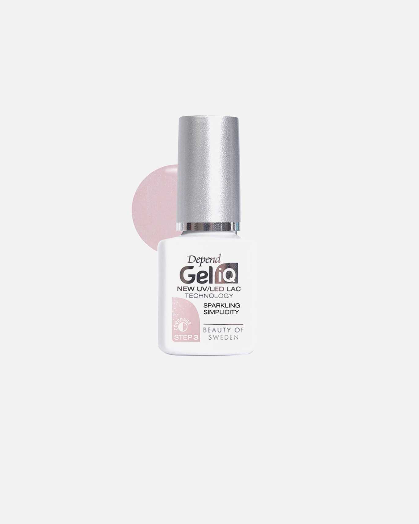 Laca de uñas para Unisex Depend Gel IQ Step 3 sparkling simplicity