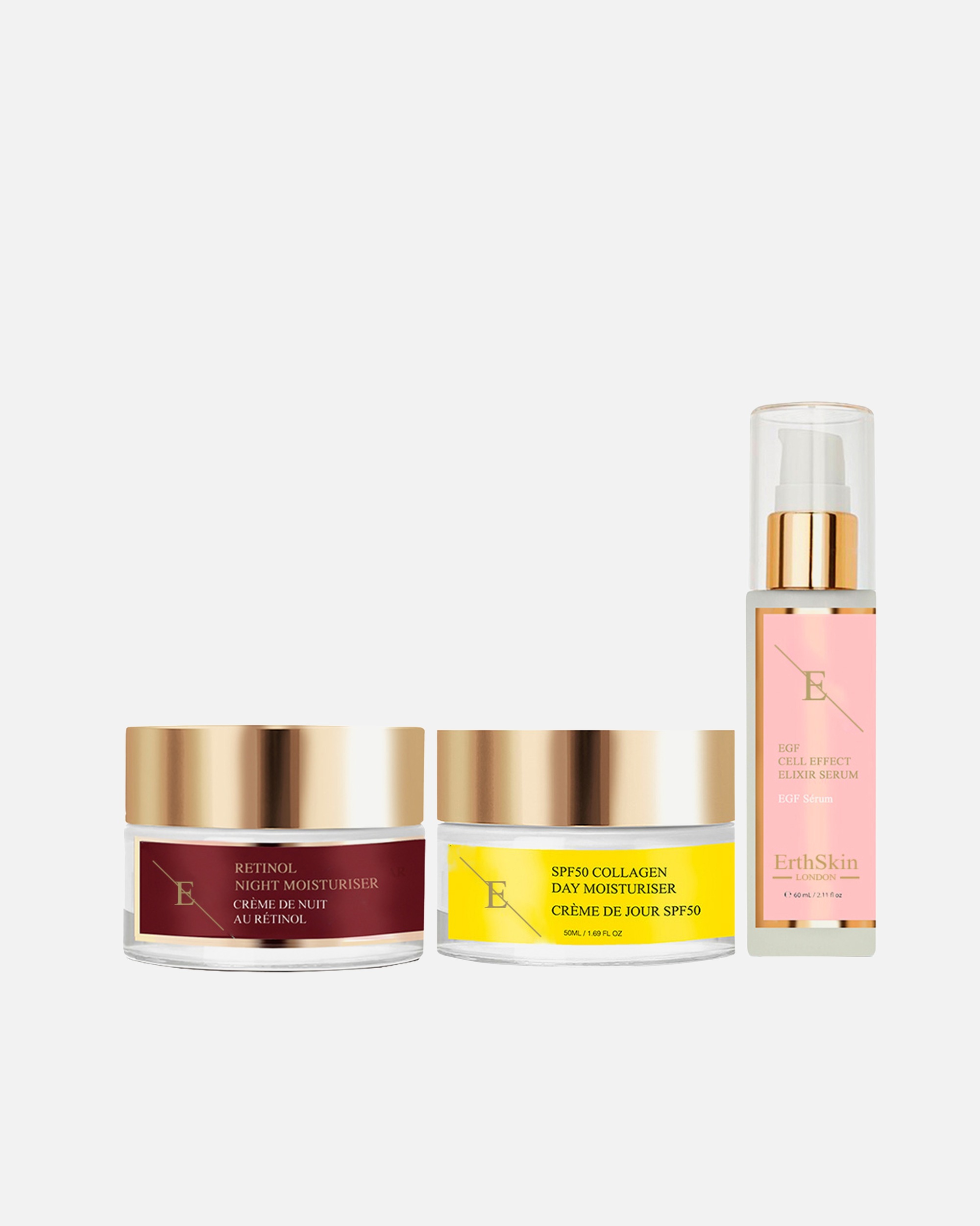 Set de tratamiento facial para Mujer ErthSkin London Set reparador de colágeno día y noche 1 pieza