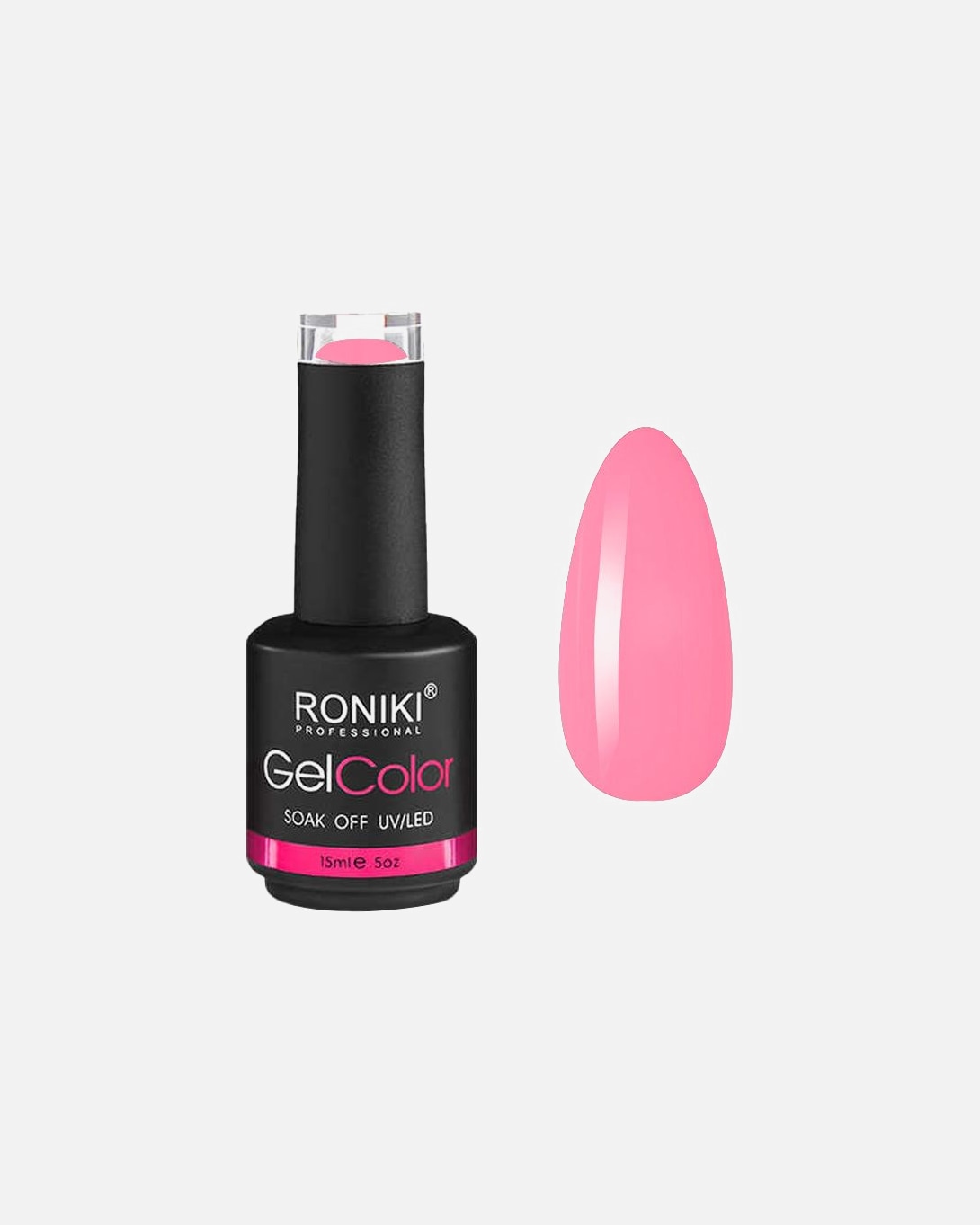 Laca de uñas UV para Unisex UNIQ Serie De Gel RONIKI Macaron Clavel Rosa
