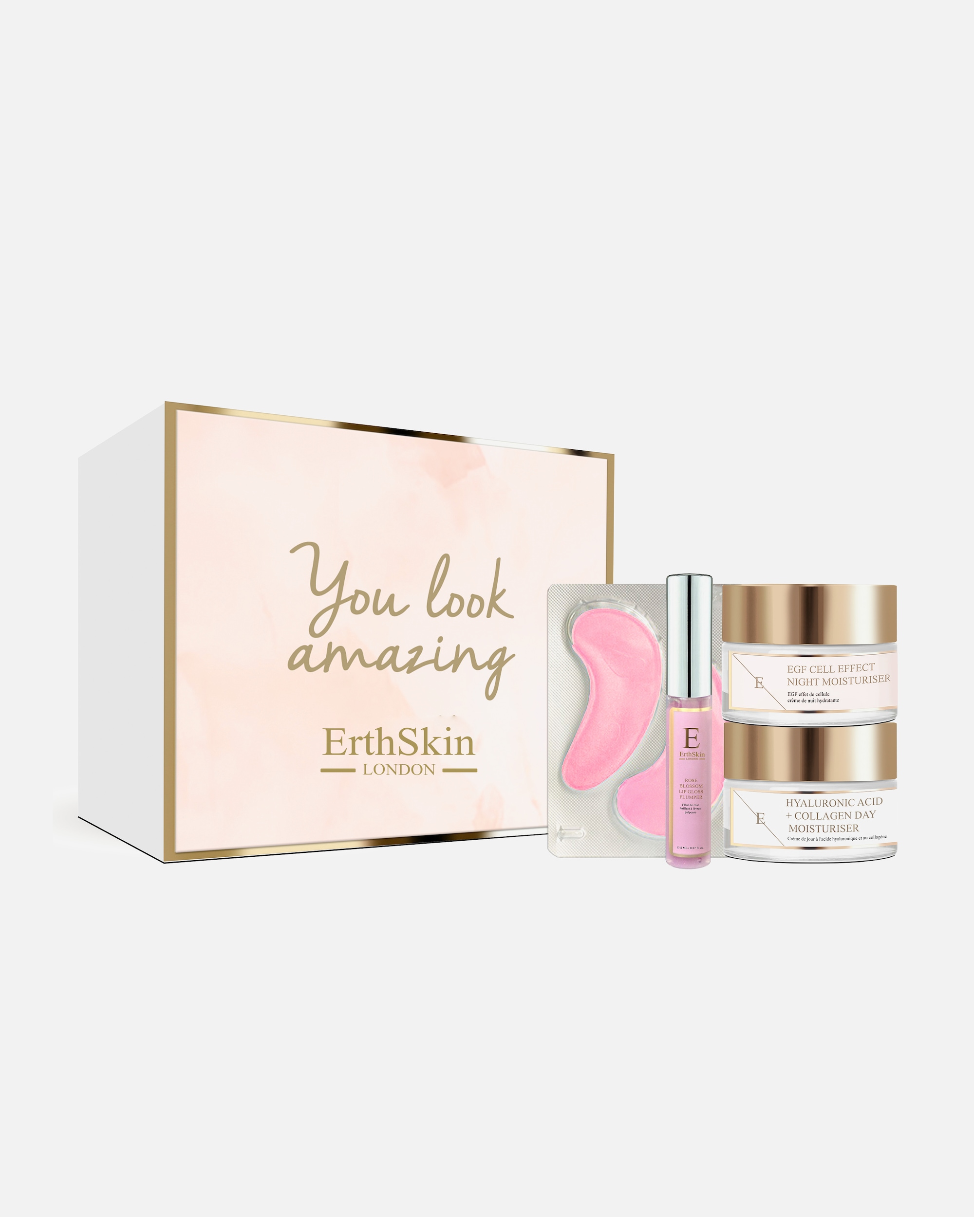 Set de tratamiento facial para Mujer ErthSkin London Set completo para el cuidado de la piel Rose Glow 1 pieza