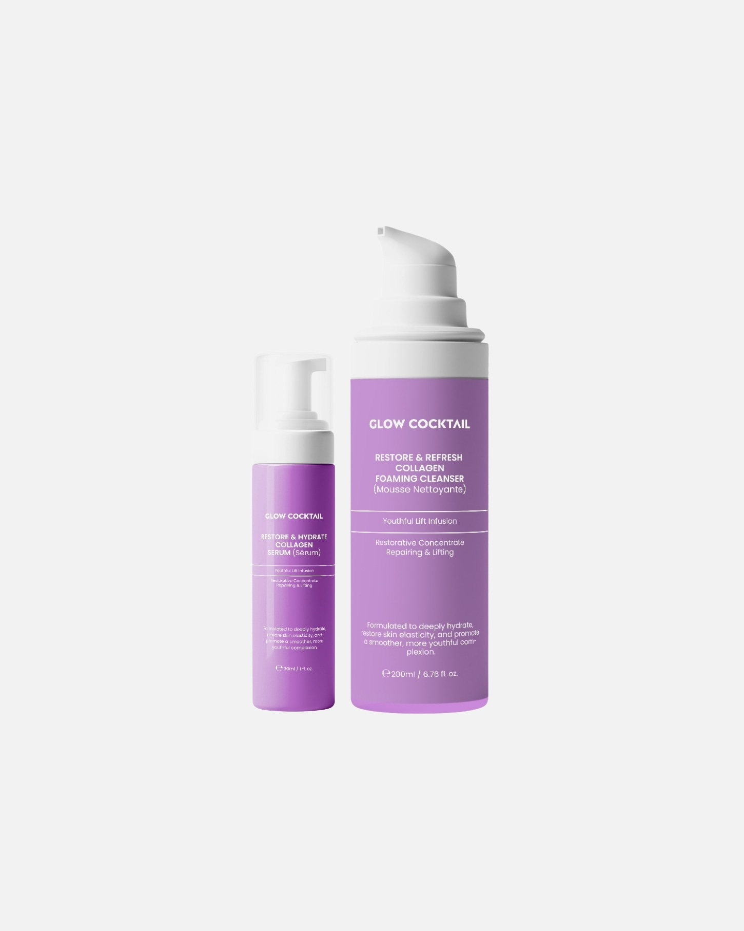 Set de tratamiento facial para Mujer Glow Cocktail Dúo de cuidado con ácido hialurónico 1 pieza