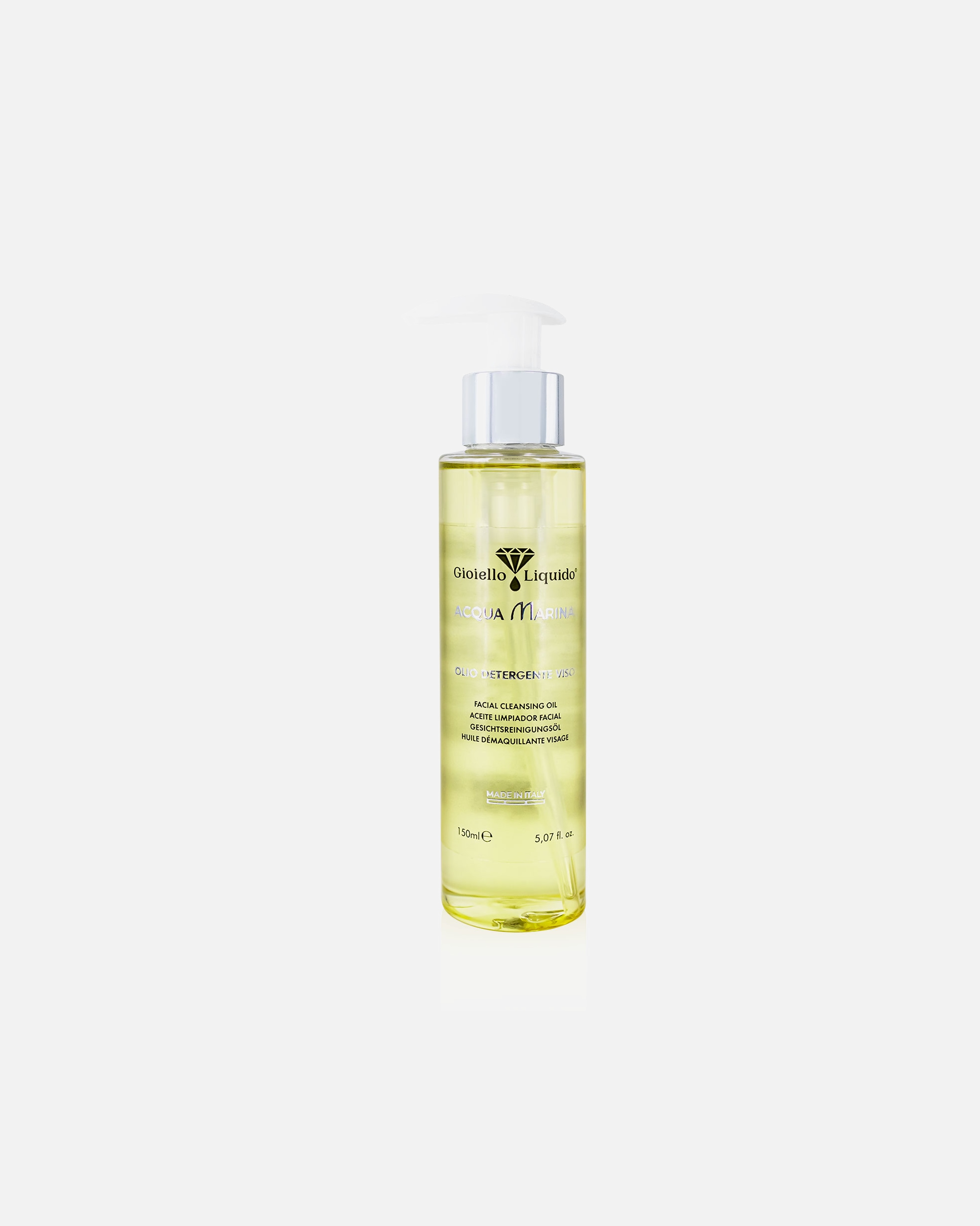 Aceite de limpieza facial para Unisex Gioiello Liquido Aceite limpiador facial "Acqua Marina" cleansing oil