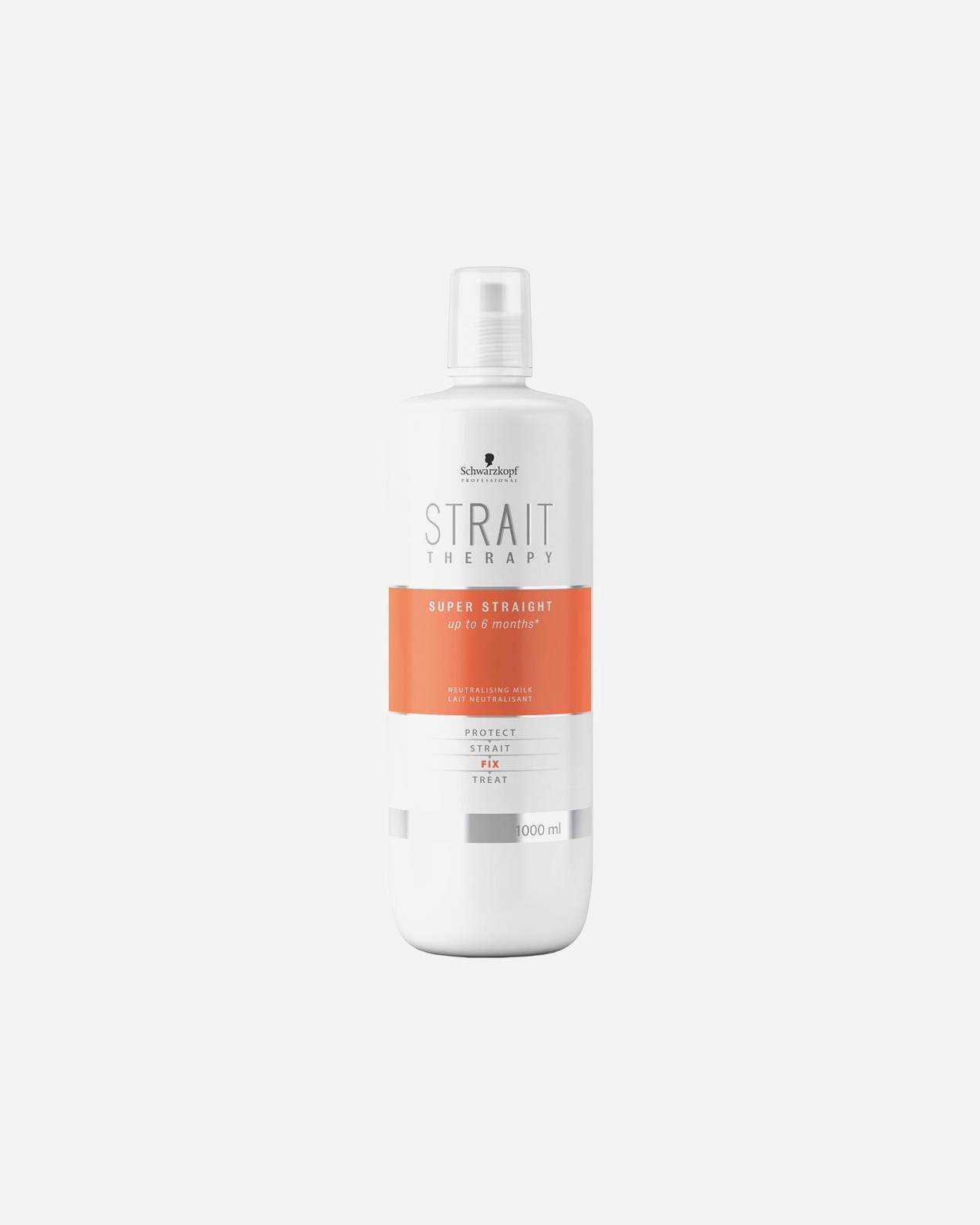 Baño capilar para Unisex Schwarzkopf Professional STRAIT STYLING THERAPY neutralising milk 1000 ml