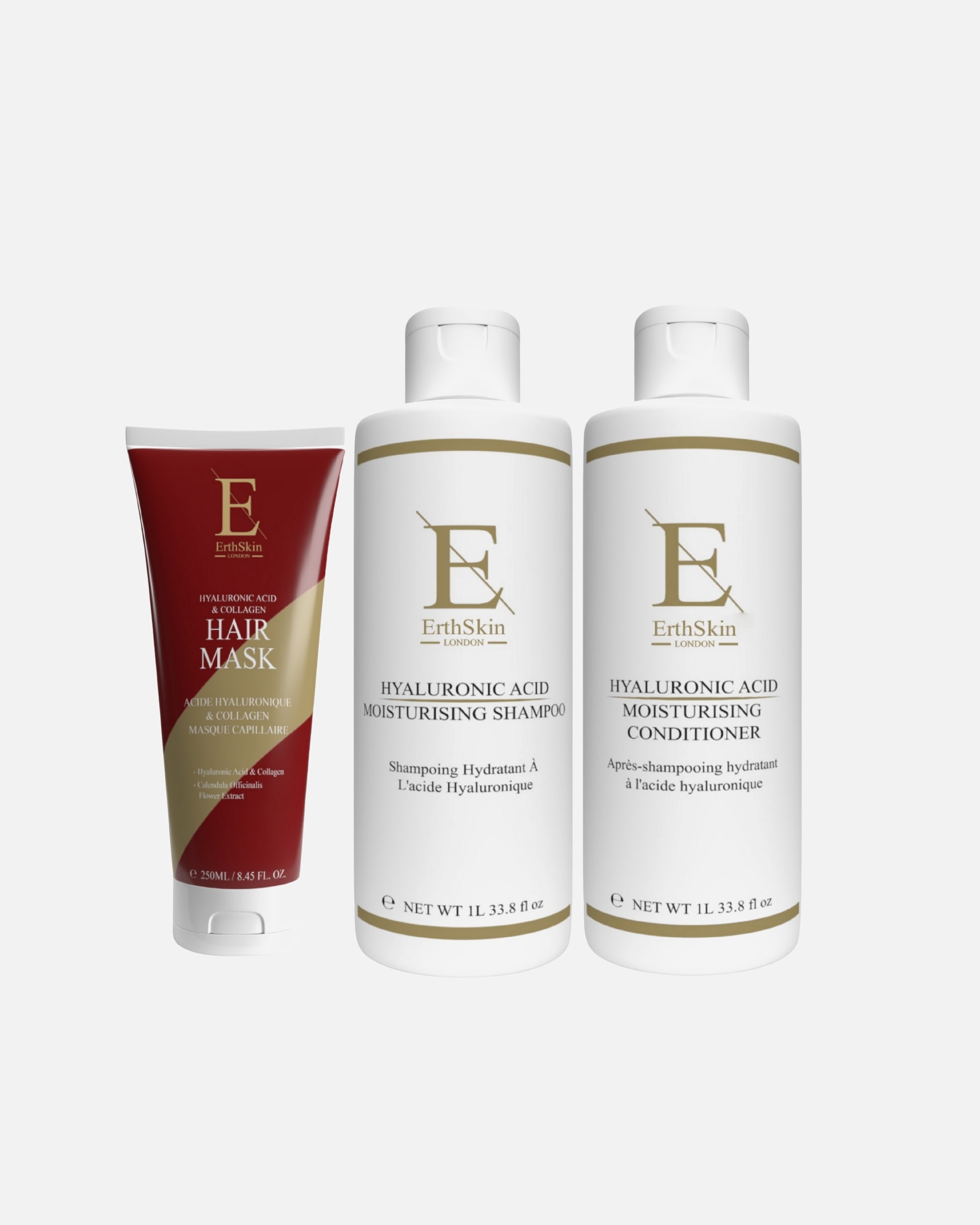 Set de cuidado capilar para Mujer ErthSkin London Trío hidratante para el cabello 1 pieza