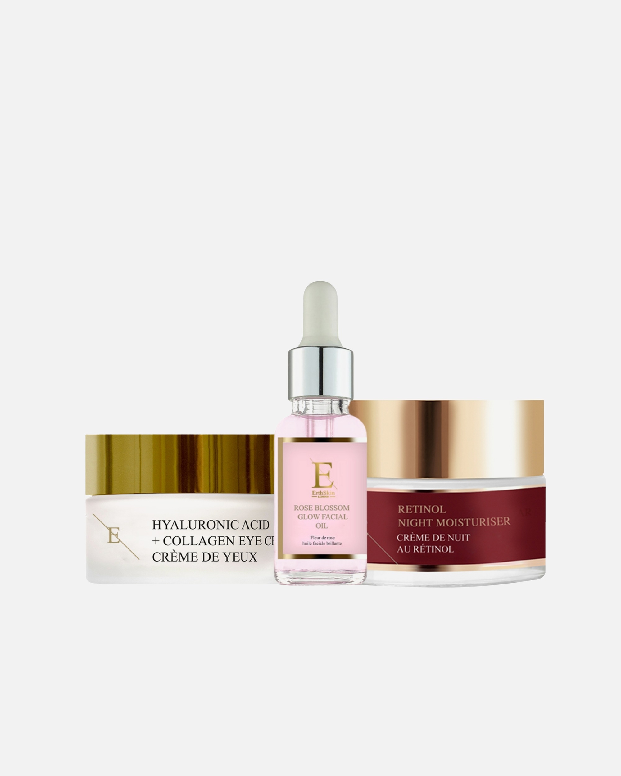 Set de tratamiento facial para Mujer ErthSkin London Set de brillo nocturno y revitalizante de ojos 1 pieza