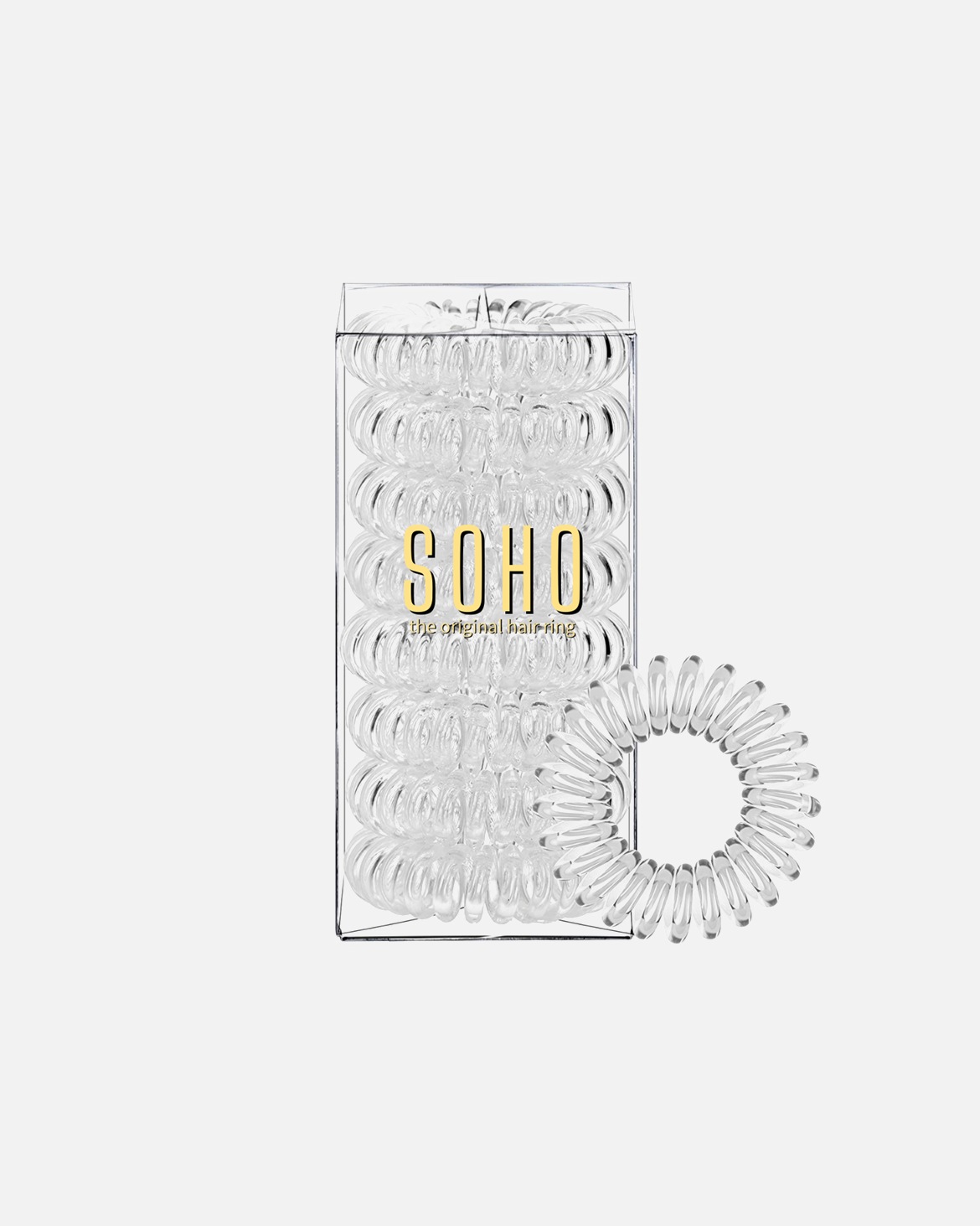 Goma de pelo para Unisex SOHO Lazos Para El Cabello En Espiral Claro Como El Cristal